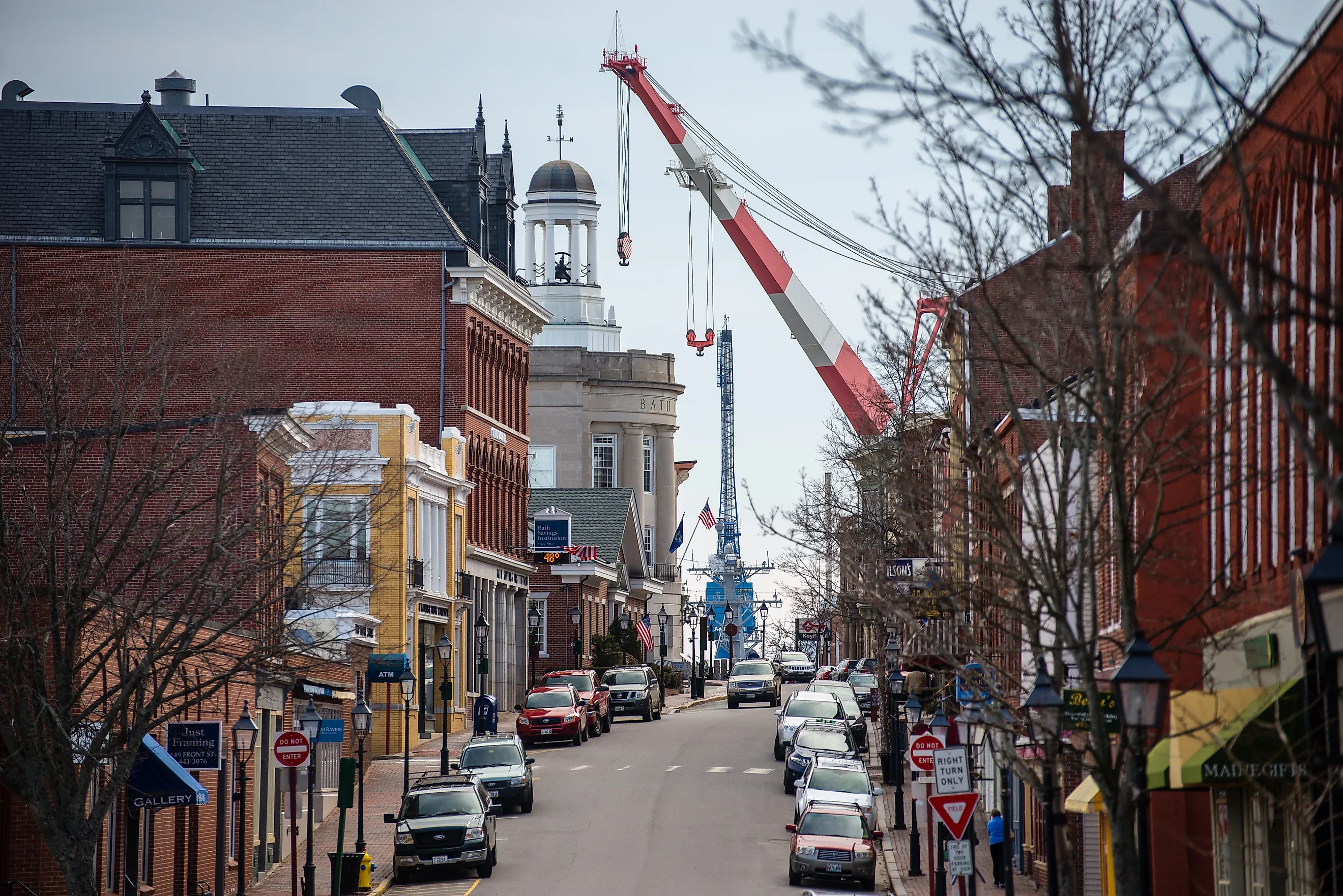 Front Street in Bath, Maine. Image credit: Corey Templeton/ Flickr.com.