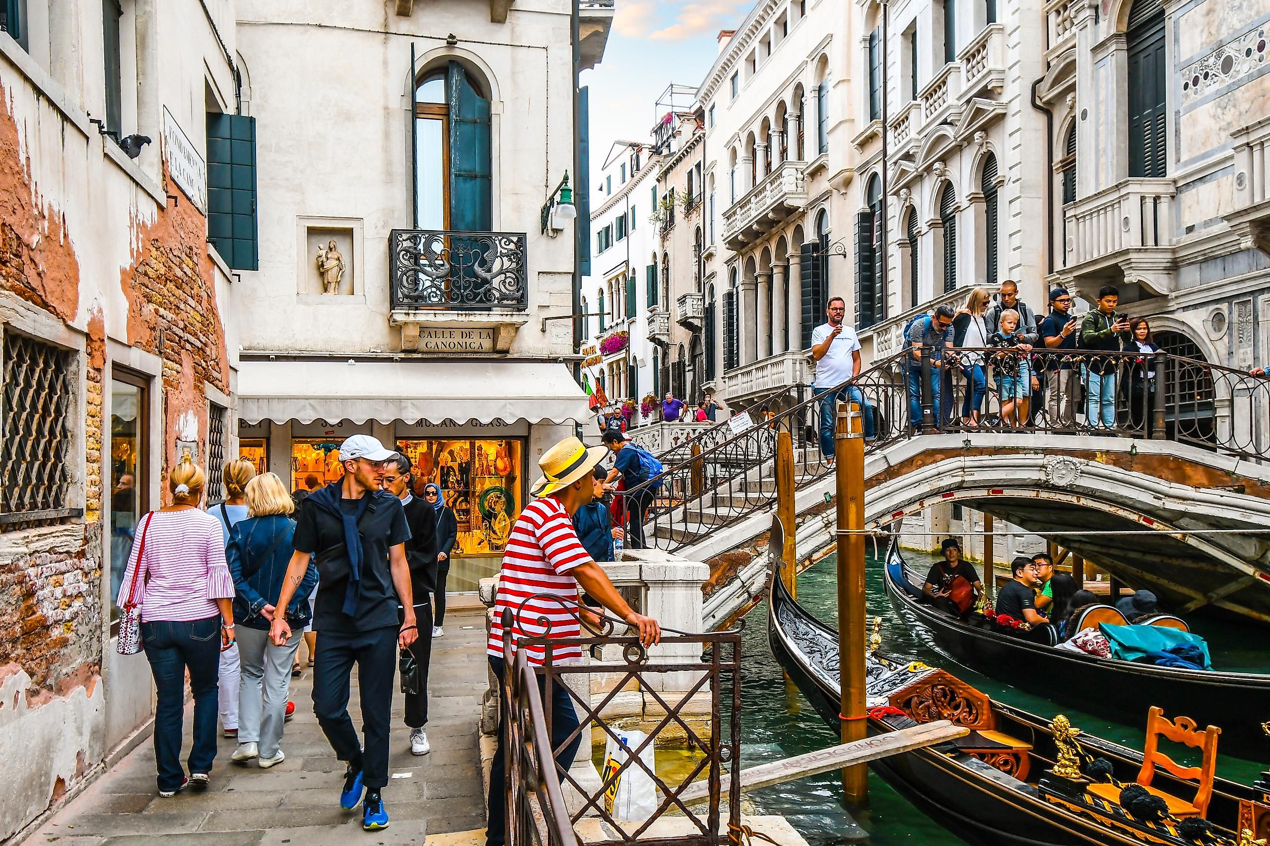 Tourists flock Venice, Italy, throughout the year. Editorial credit: Kirk Fisher / Shutterstock.com