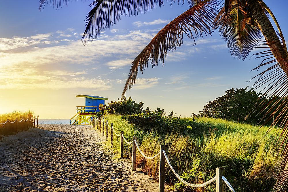 Florida, "the sunshine state", is part of the Sun Belt.