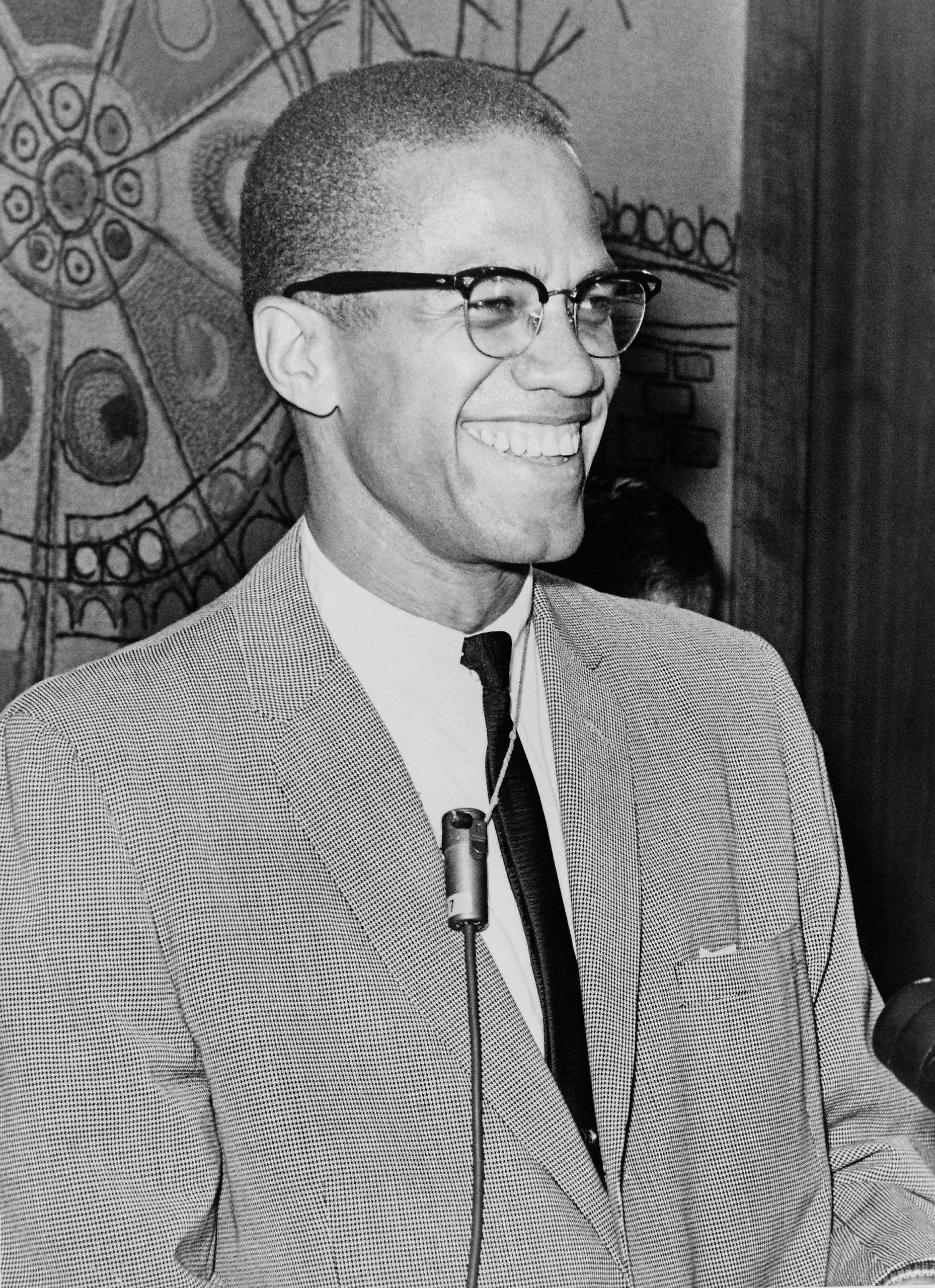 Malcolm X. Image credit: Ed Ford, World Telegram staff photographer / Public domain