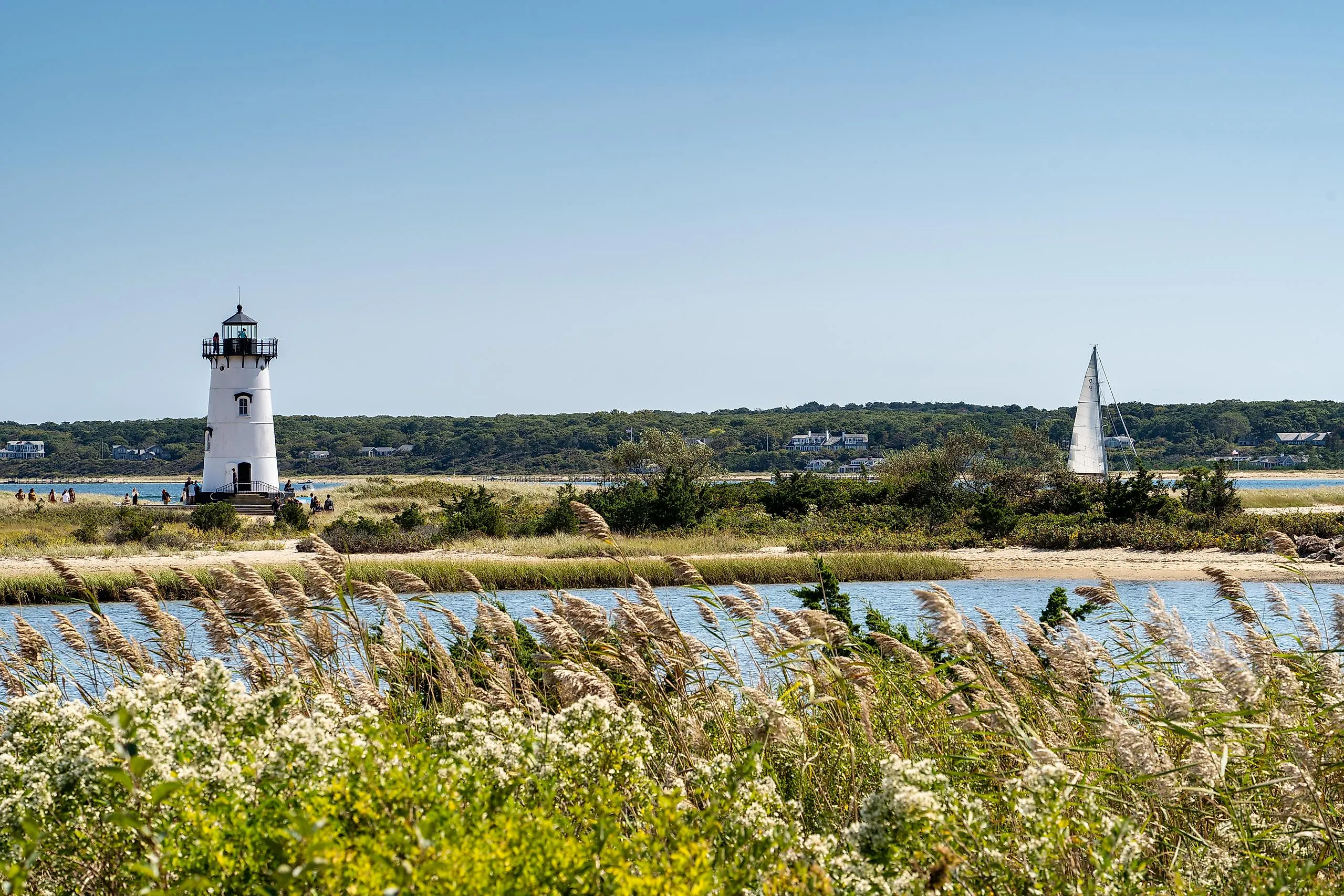 The lighthouse in Edgartown, Massachusetts.