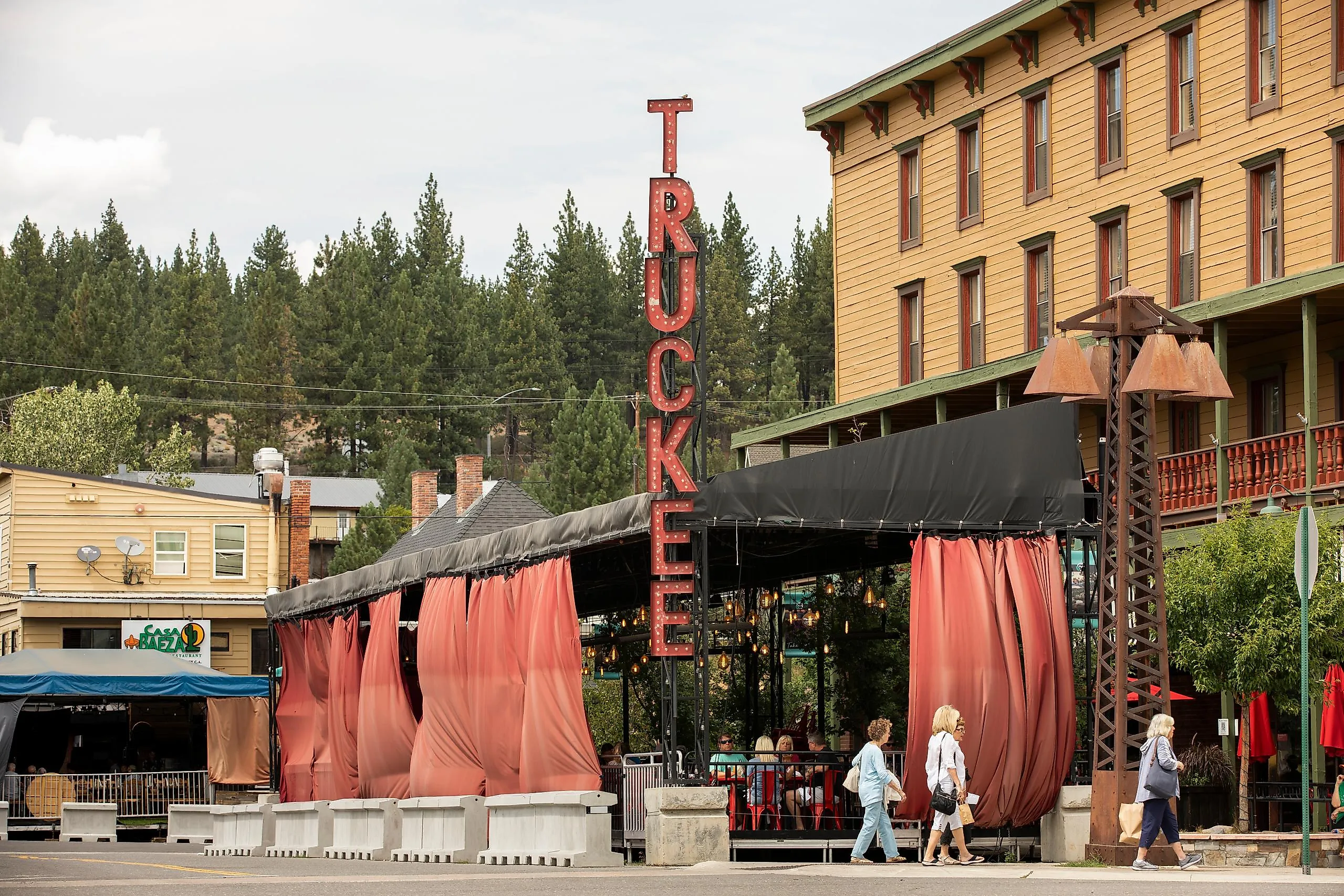 Afternoon sunlight shines on historic downtown Truckee, via Matt Gush / Shutterstock.com