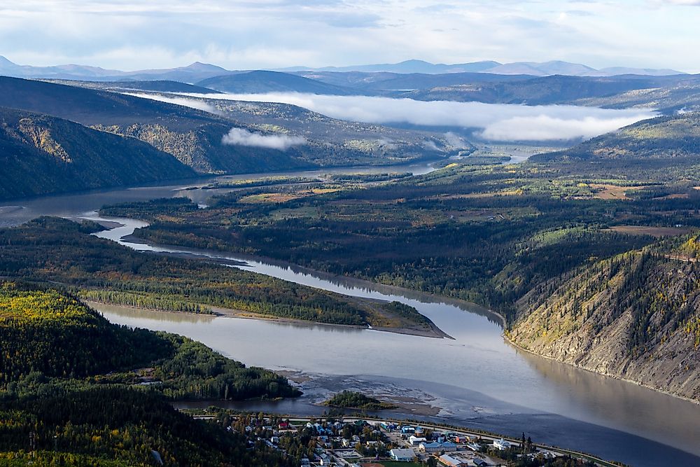 The Yukon River near Dawson City.