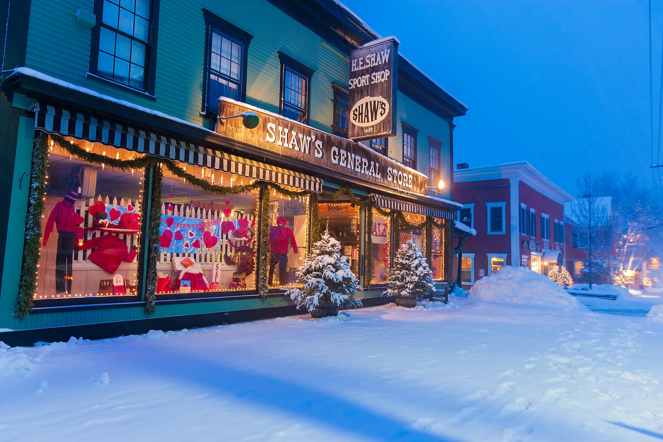 Winter scene in Stowe, Vermont. Image credit: Don Landwehrle via Shutterstock.com.