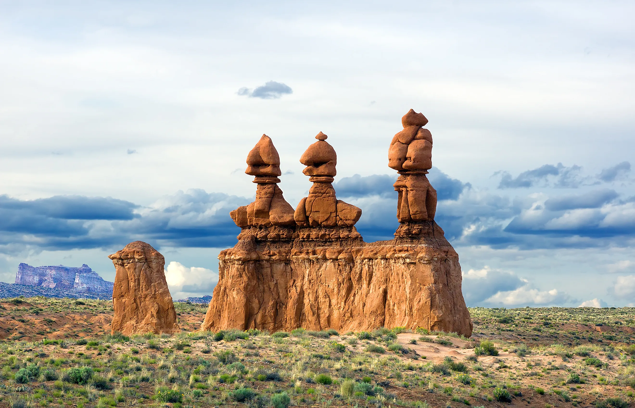 Hoodoo formations in Goblin Valley State Park, Utah