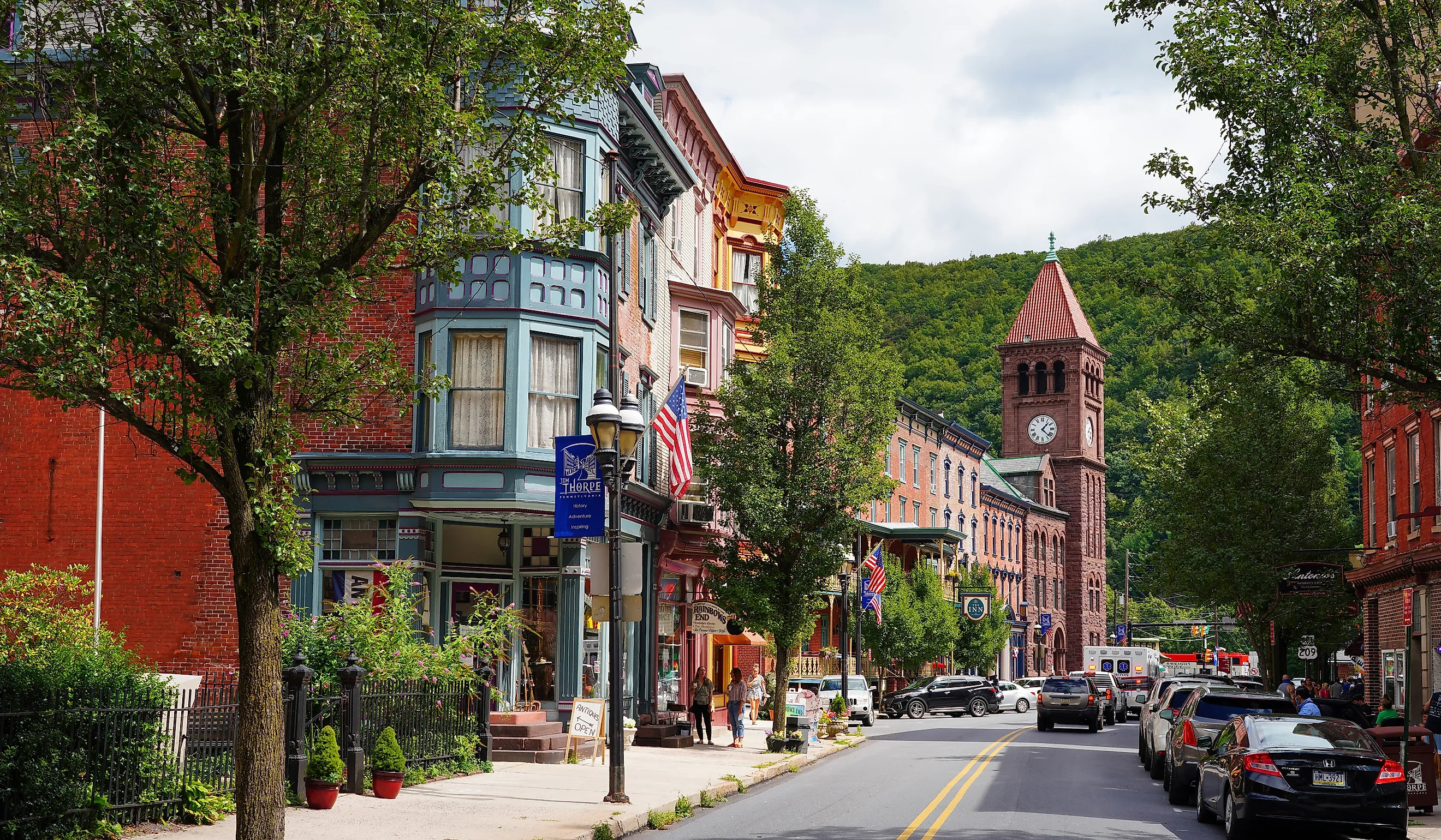  The charming town of Jim Thorpe, Pennsylvania. Image credit: EQRoy / Shutterstock.com.