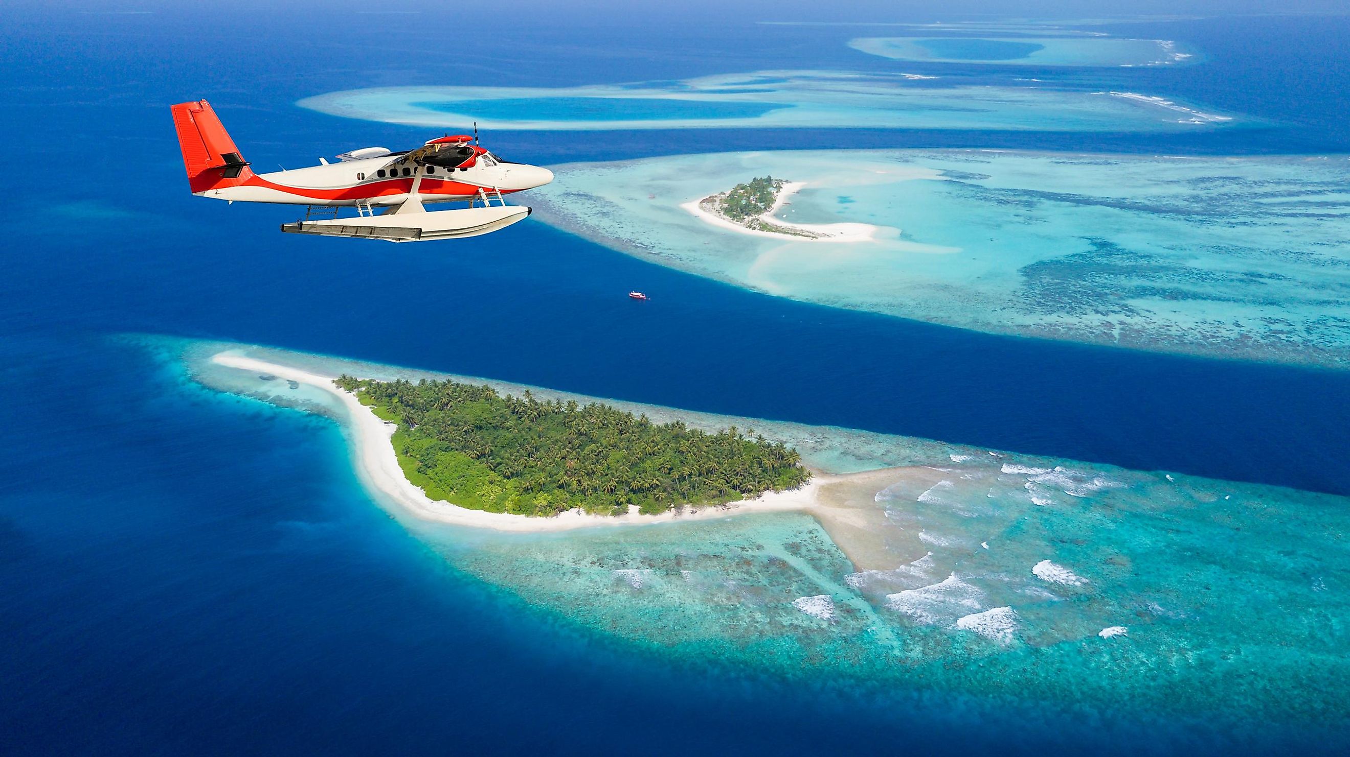Maldives from the air.