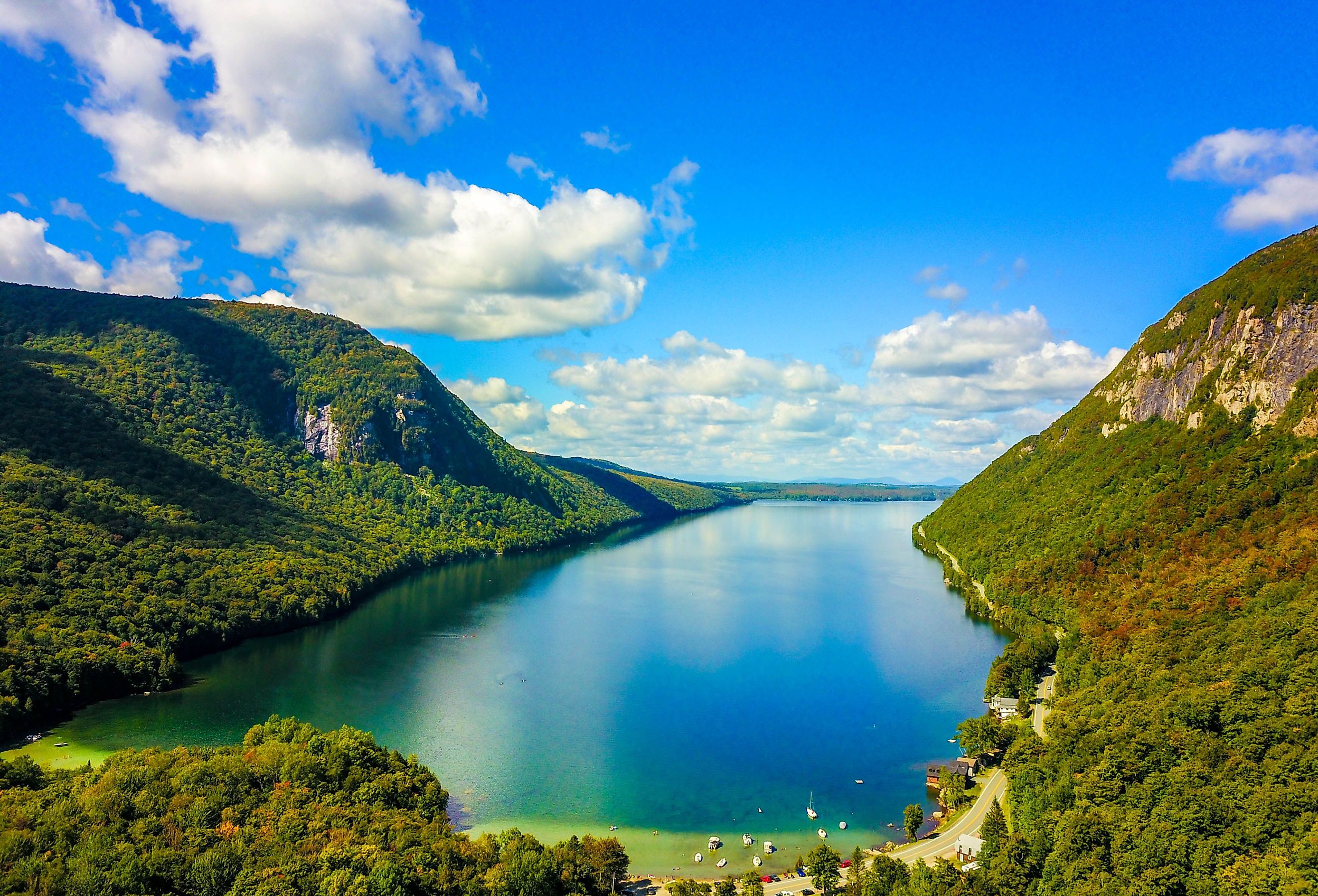 Lake Willoughby and Mt. Pisgah resembles a beautiful Norwegian fjord in Vermont.