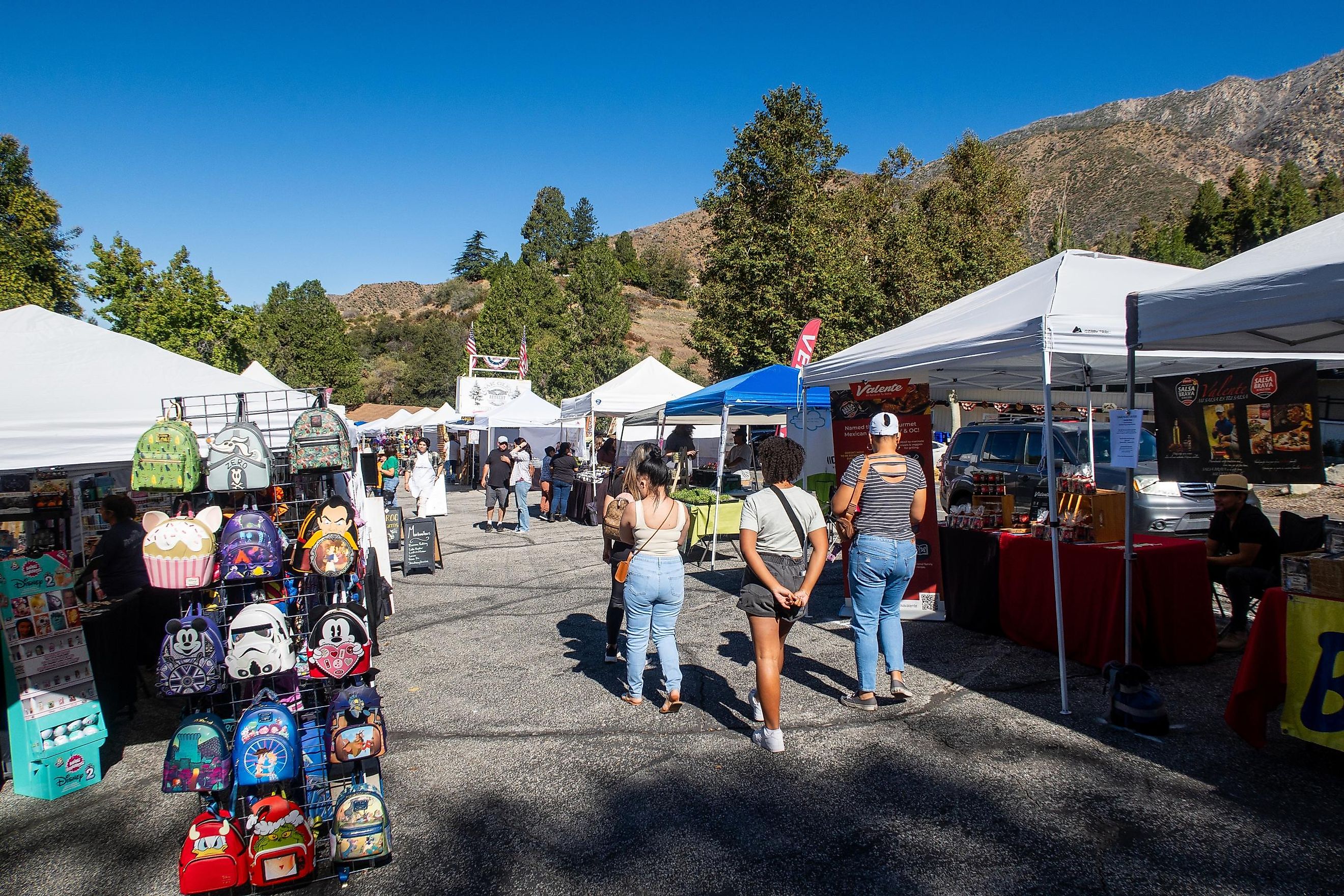 People in Oak Glen, California, Celebrating Harvest Octoberfest.