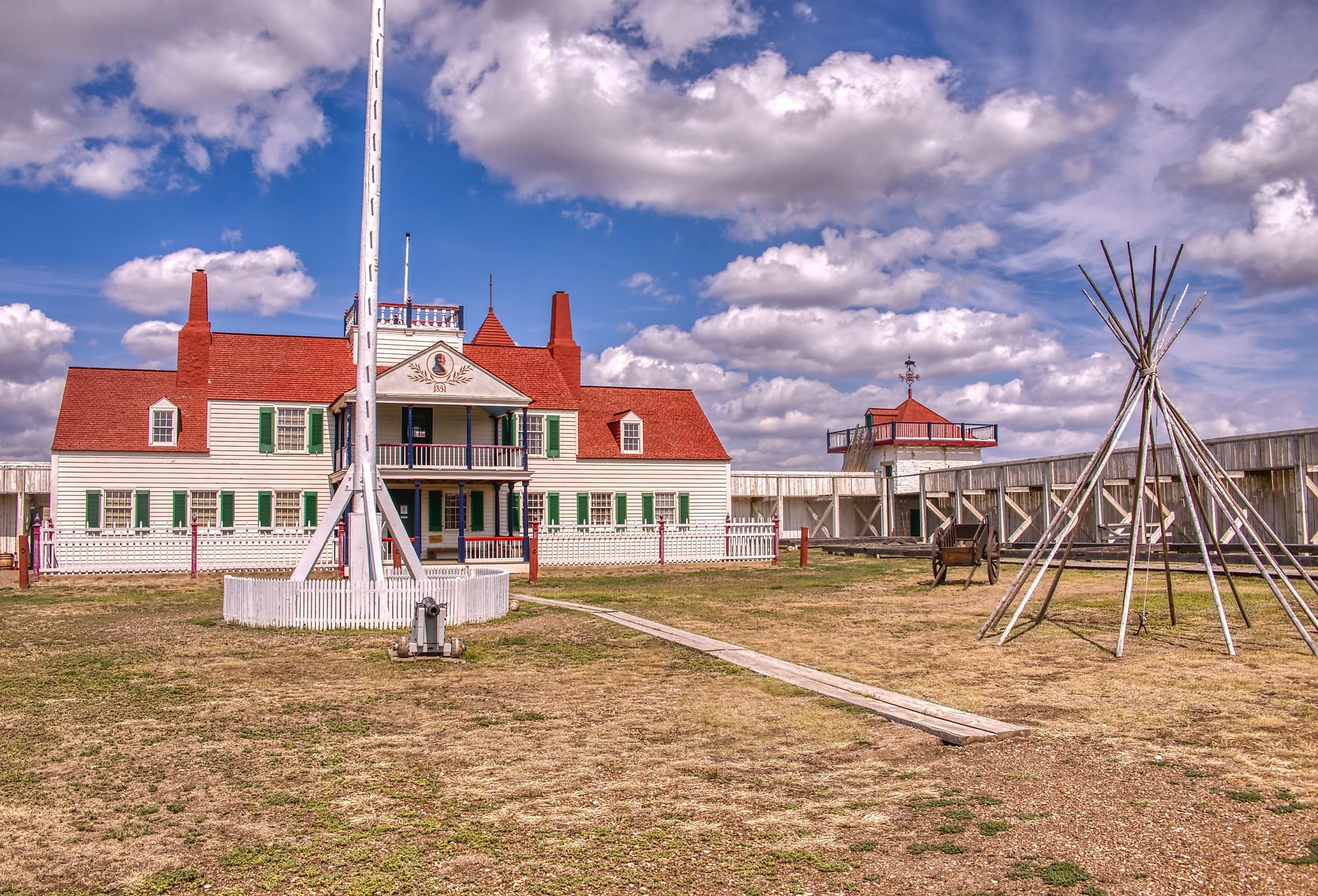 Fort Union Trading Post National Historic Site near Williston, North Dakota.