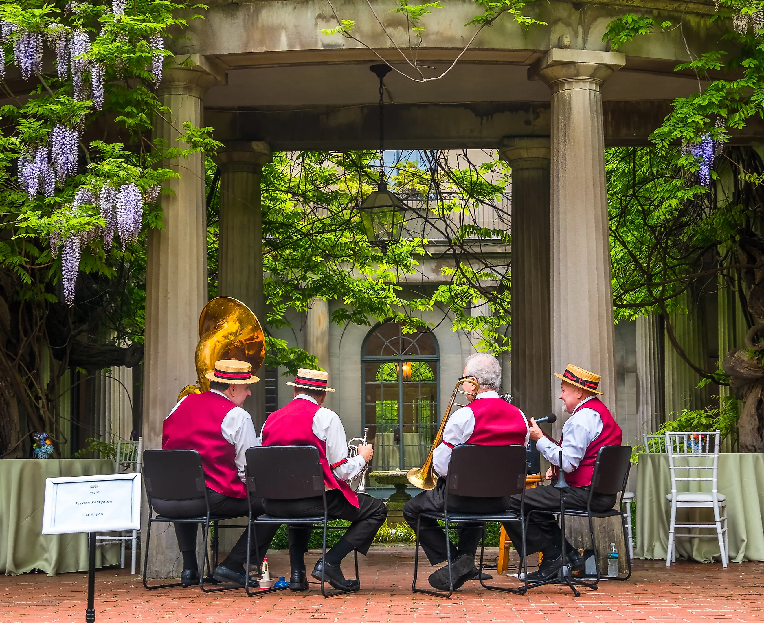 A musical performance in Montclair, New Jersey.