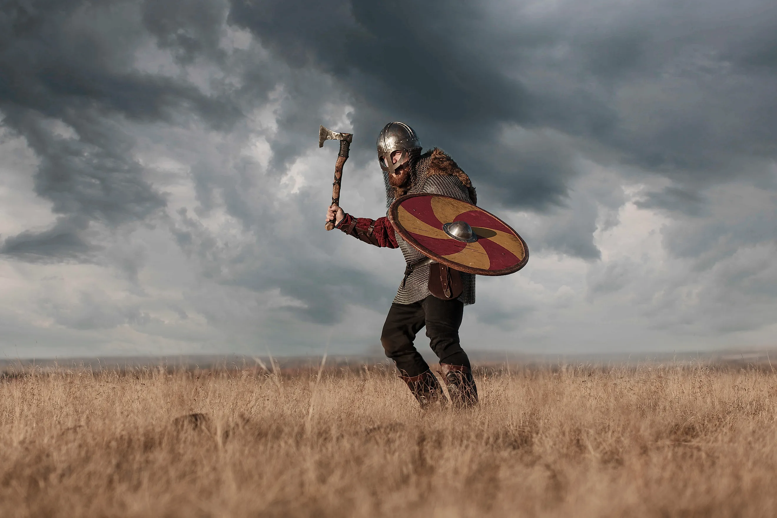 Interpretation of a Viking warrior.