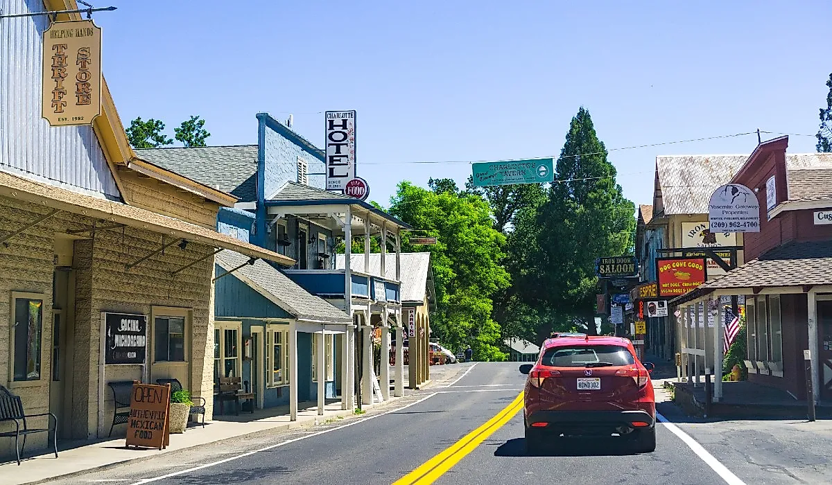 Downtown streets of Groveland, California. Image credit Sundry Photography via stock.adobe.com
