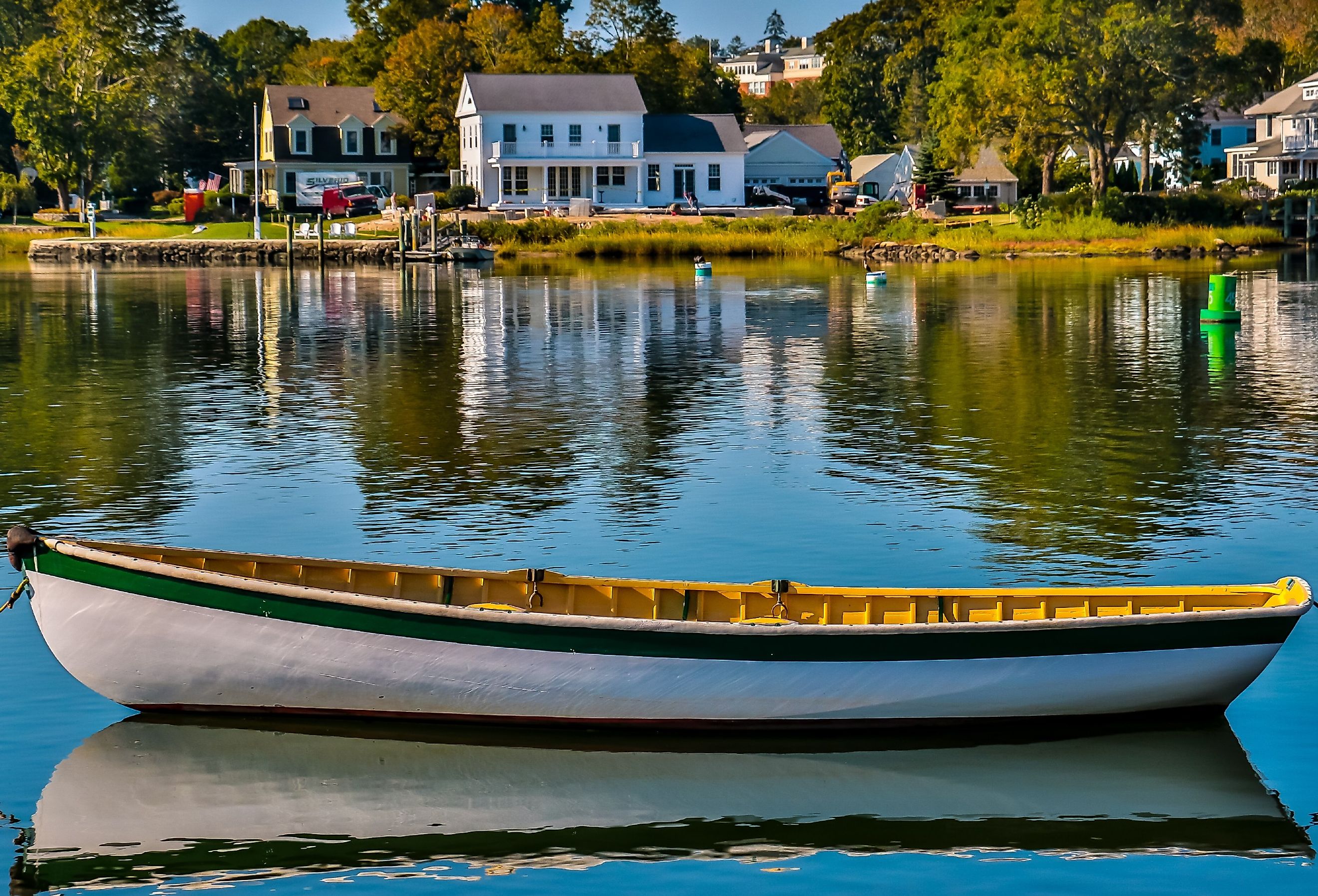 Boat in Mystic Seaport, Connecticut.