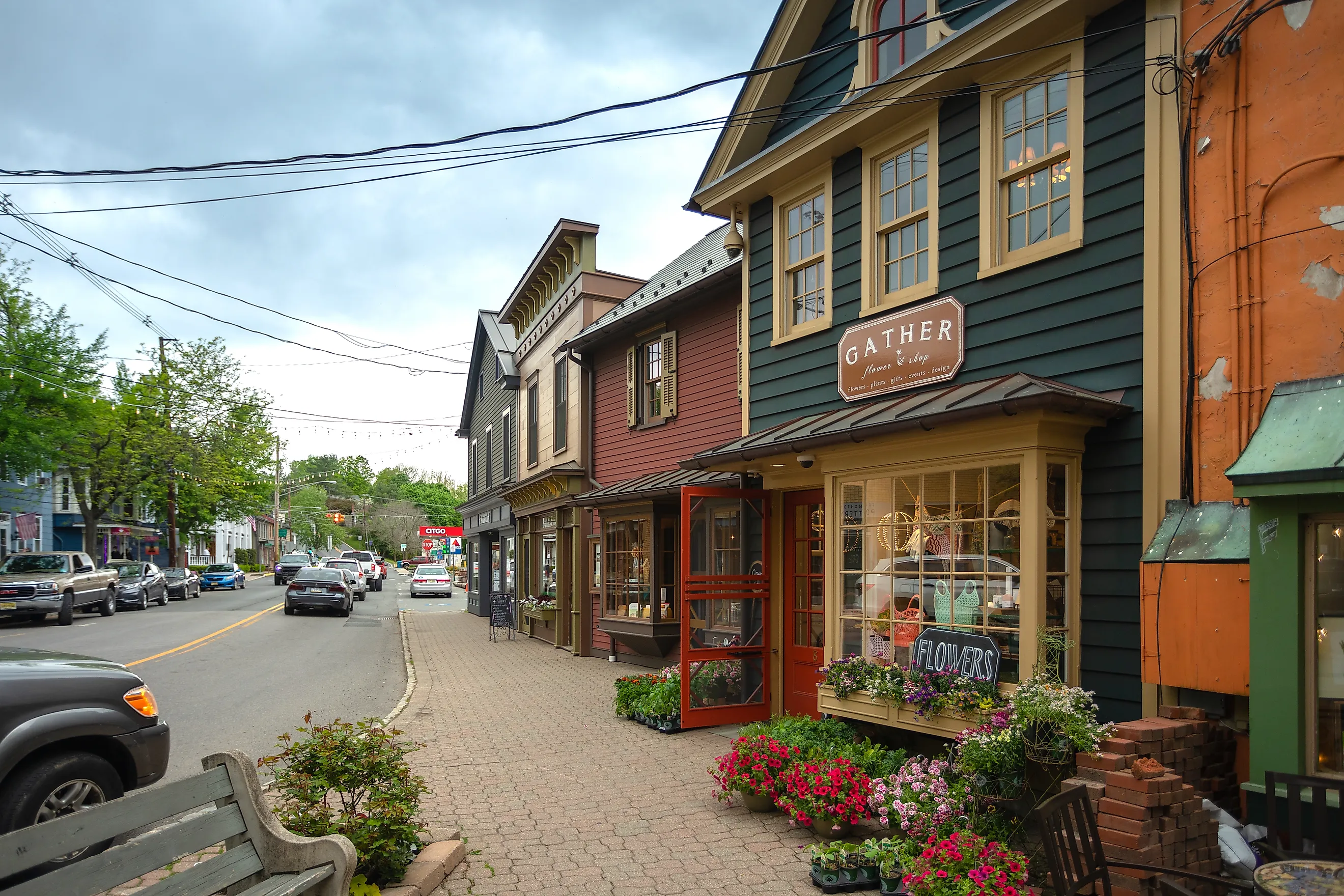The charming City Center of Frenchtown, New Jersey. Image credit christianthiel.net via Shutterstock.com
