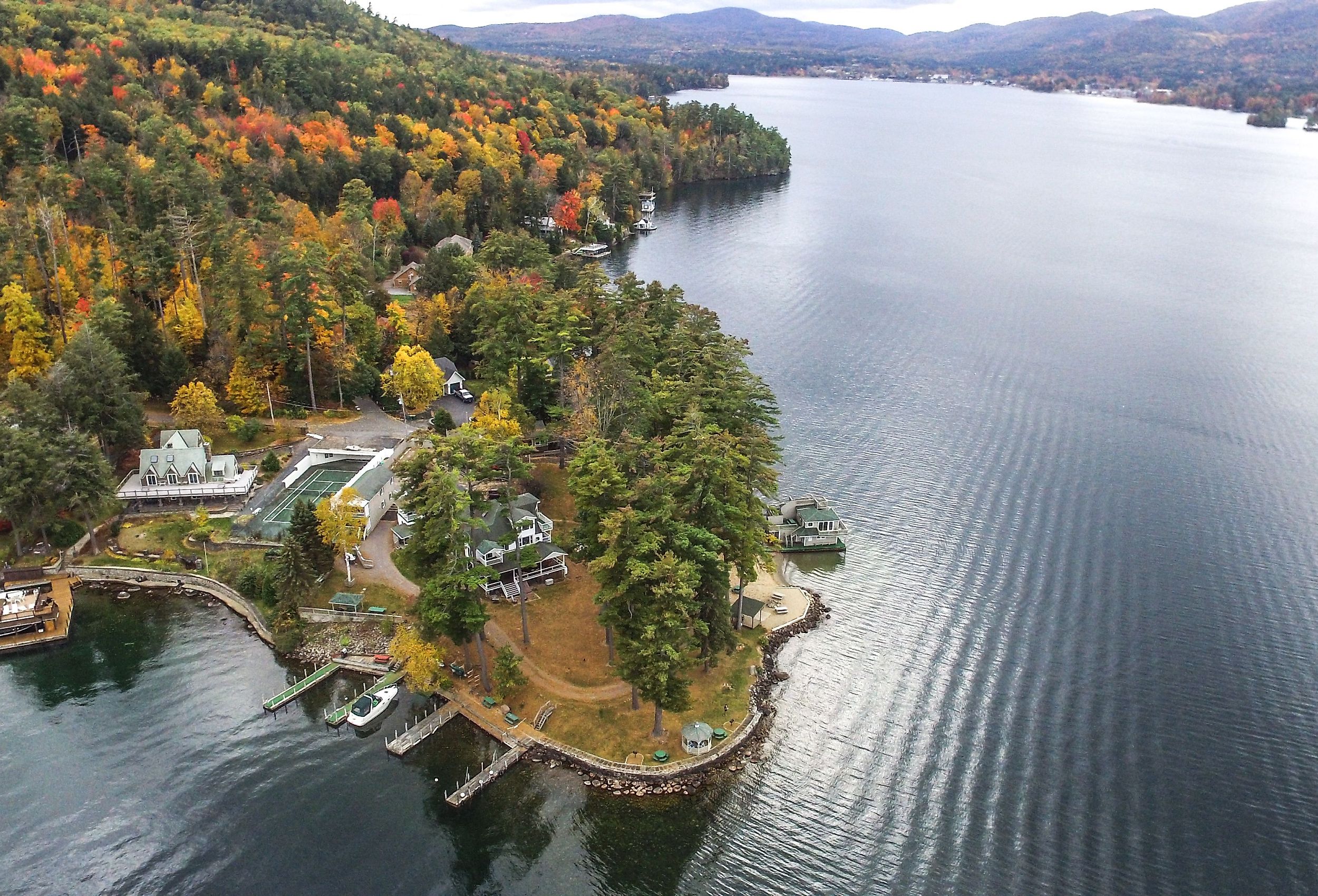 Overlooking Lake George, New York.