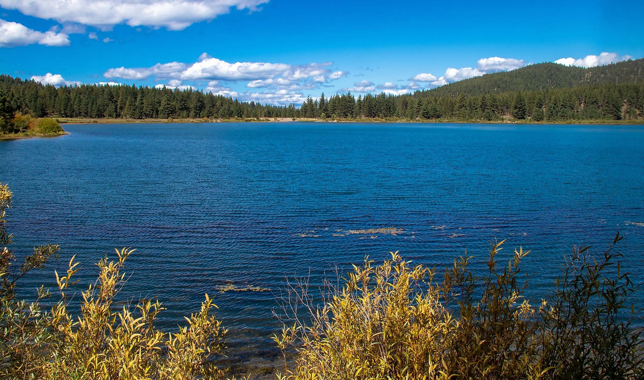 View of Spooner Lake near Lake Tahoe, Nevada. 