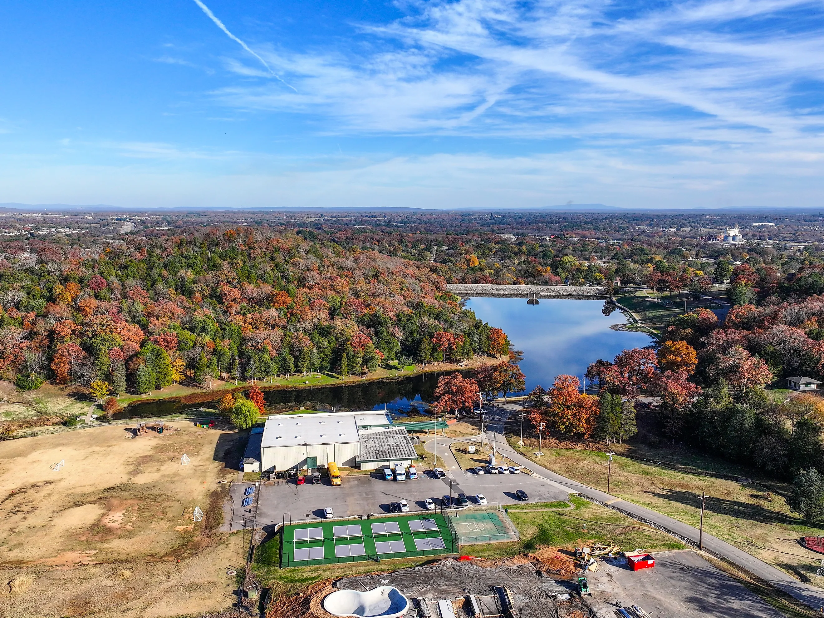 Aerial view of Van Buren, Arkansas.