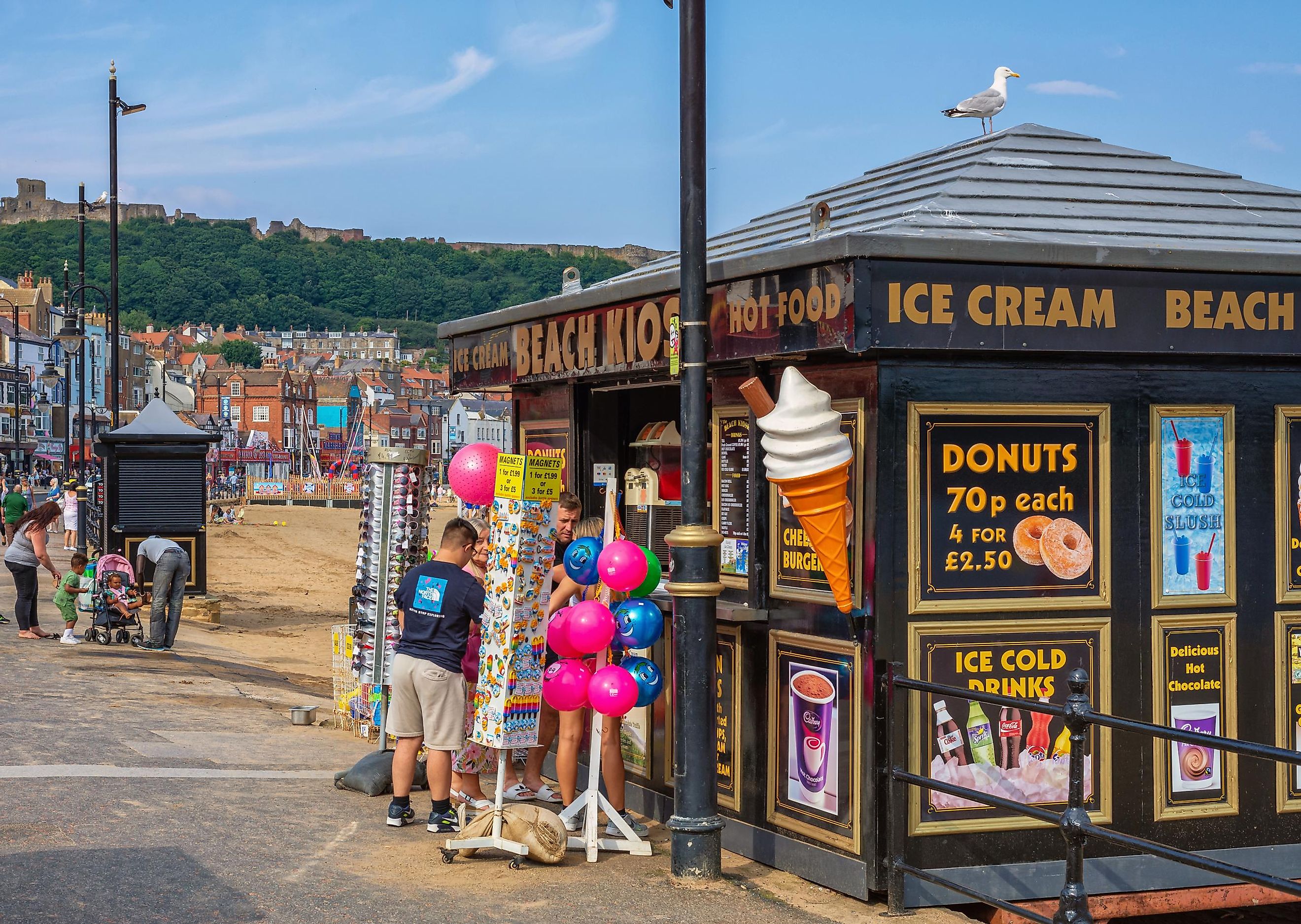 food stall in Scarborough, UK