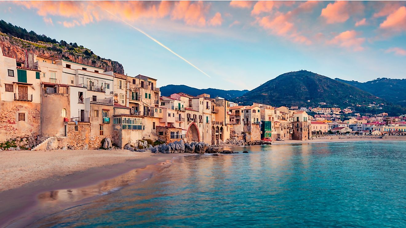 Cefalu town, Sicily, Italy.