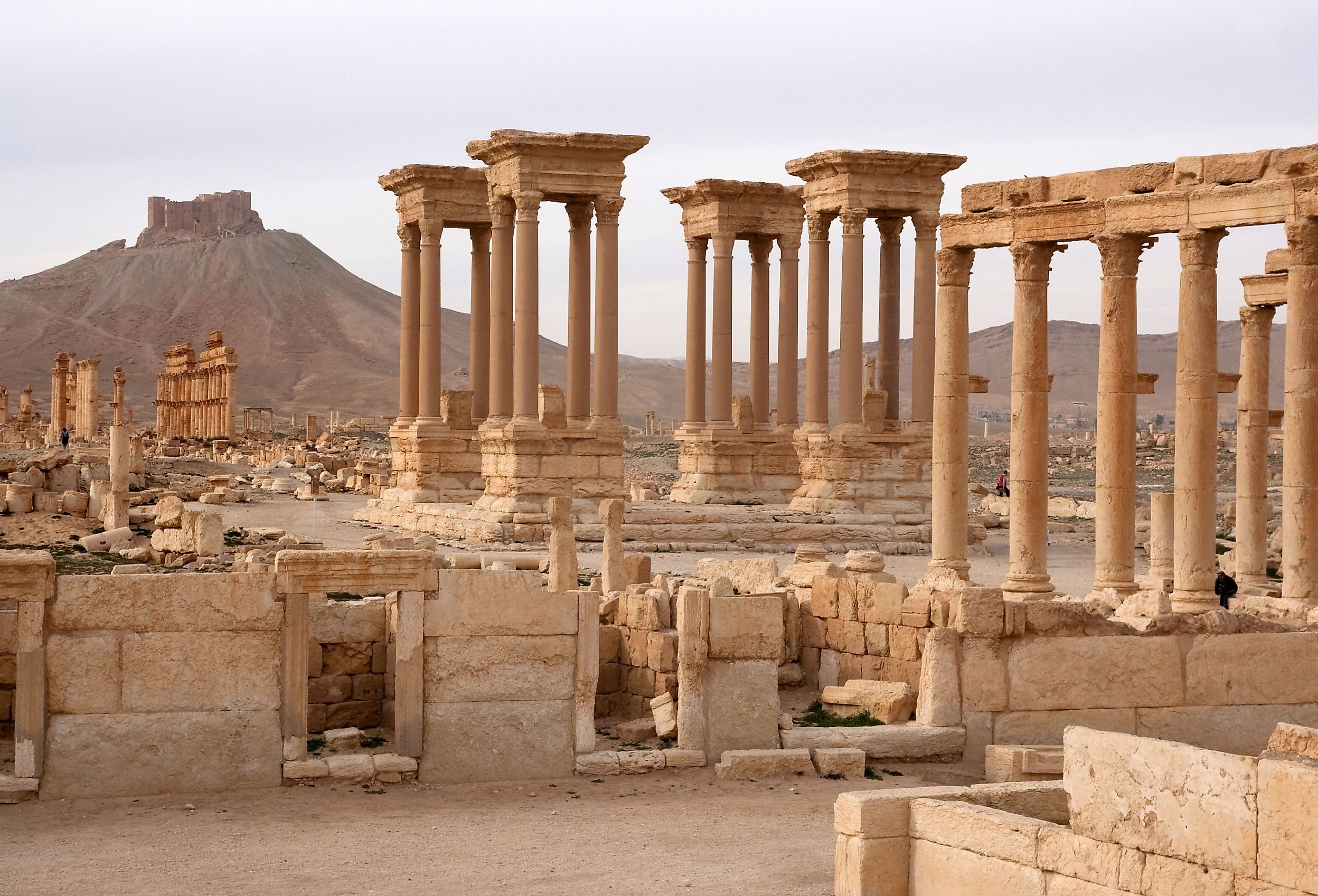 Ruins of ancient city of Palmyra - Syria (Before Civil War).