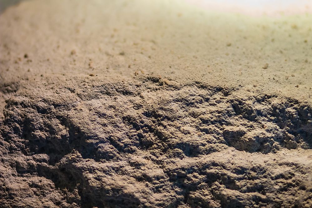 An up-close view of tuff.