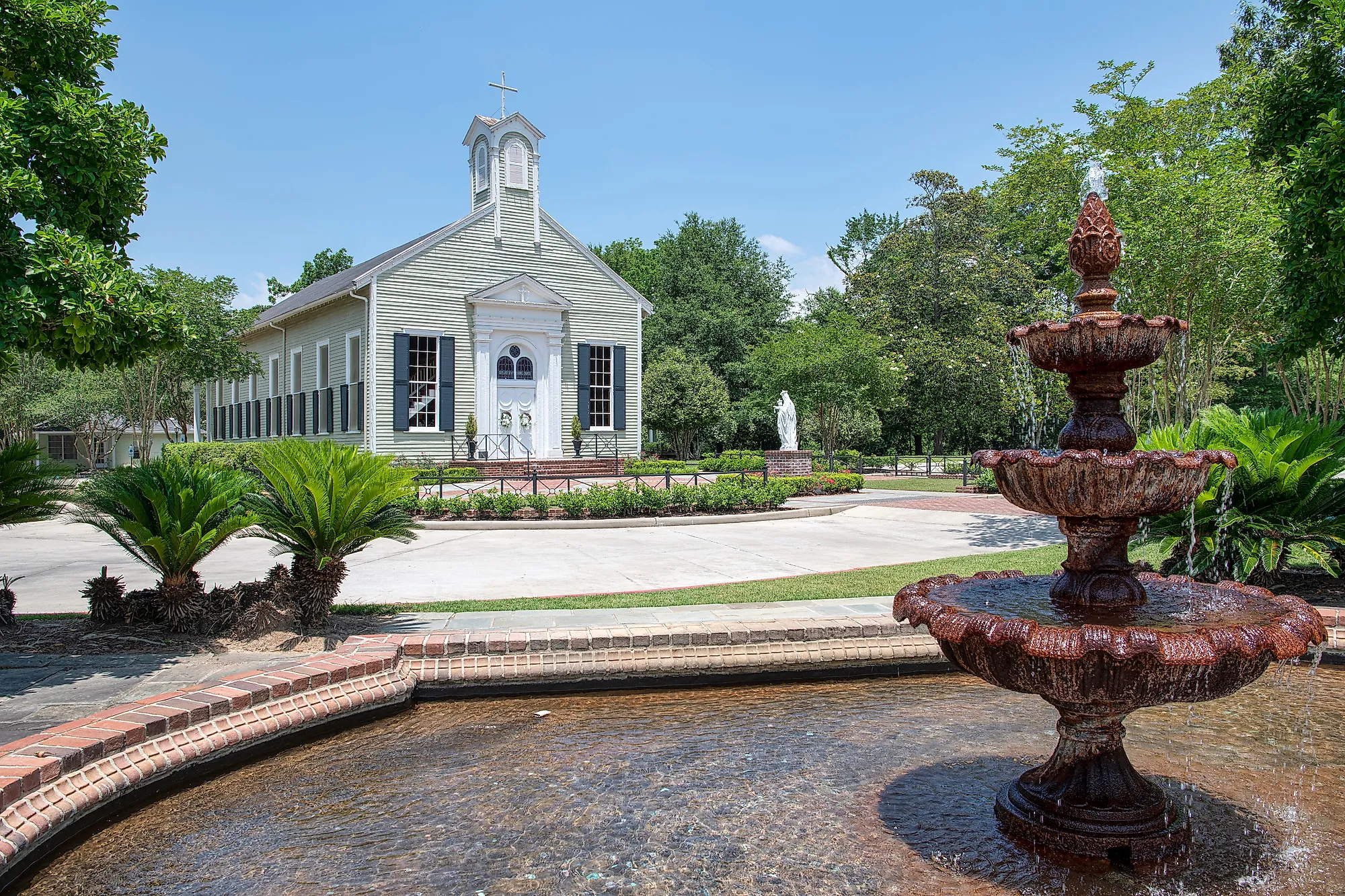 Catholic church in St. Francisville, Louisiana.
