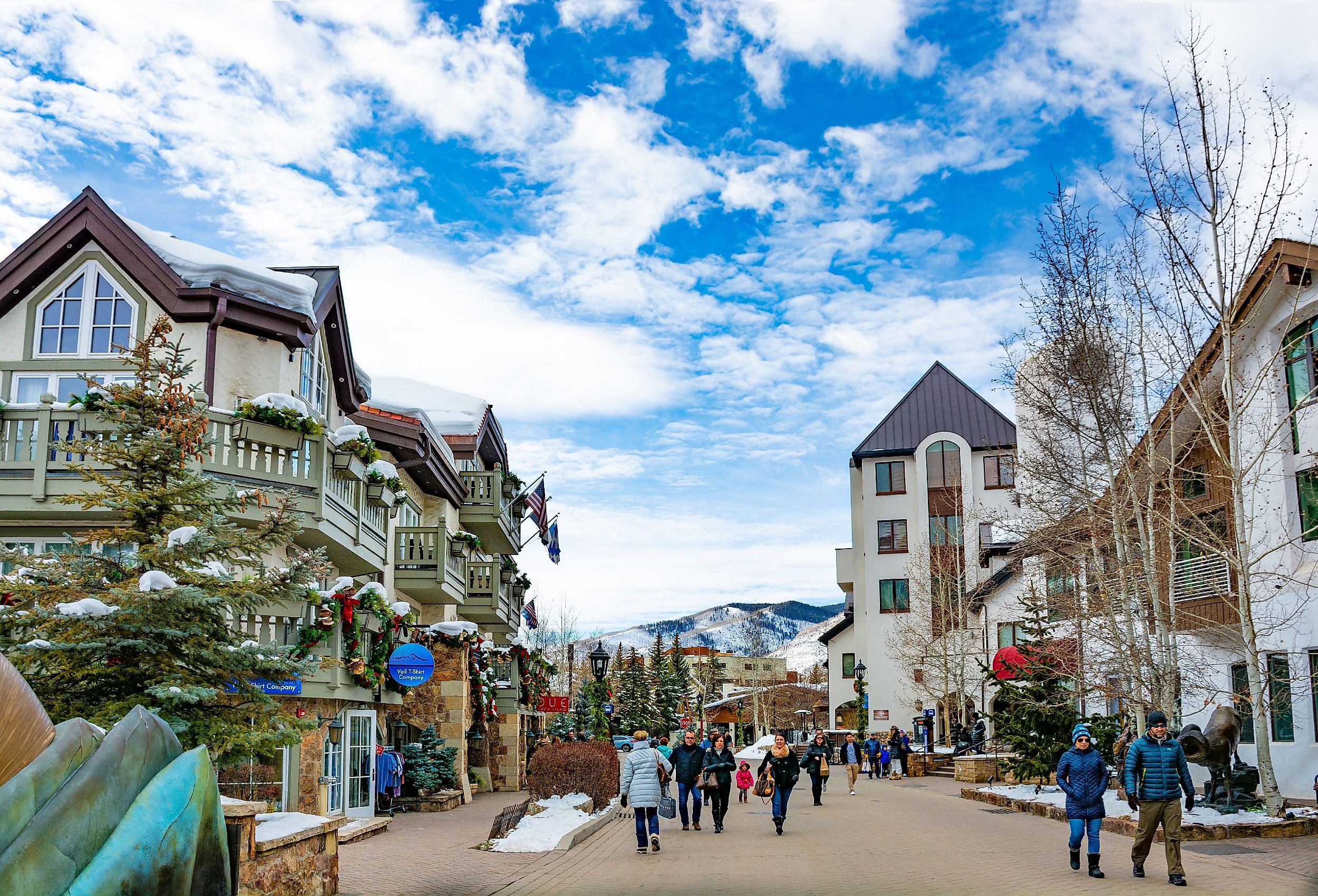 Downtown Vail, Colorado. Image credit Margaret.Wiktor via Shutterstock