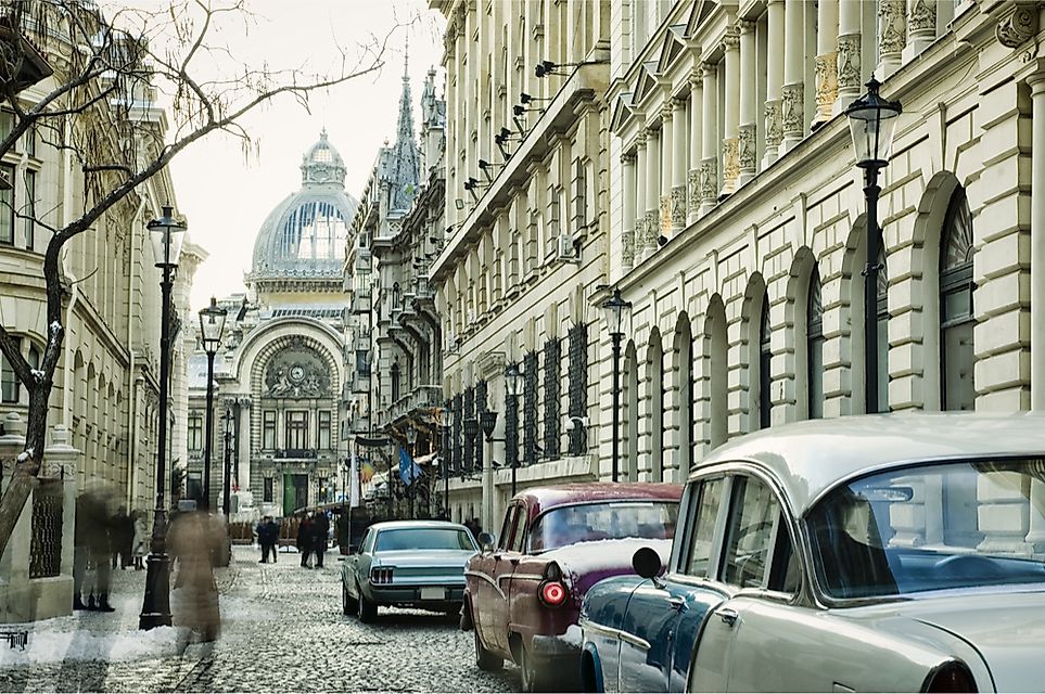 The Old City of Bucharest, Romania.