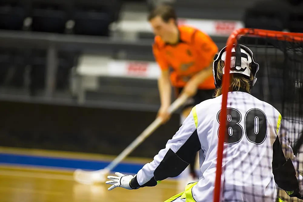 Every team in a game plays with two defenders, three attackers, and a goalkeeper.