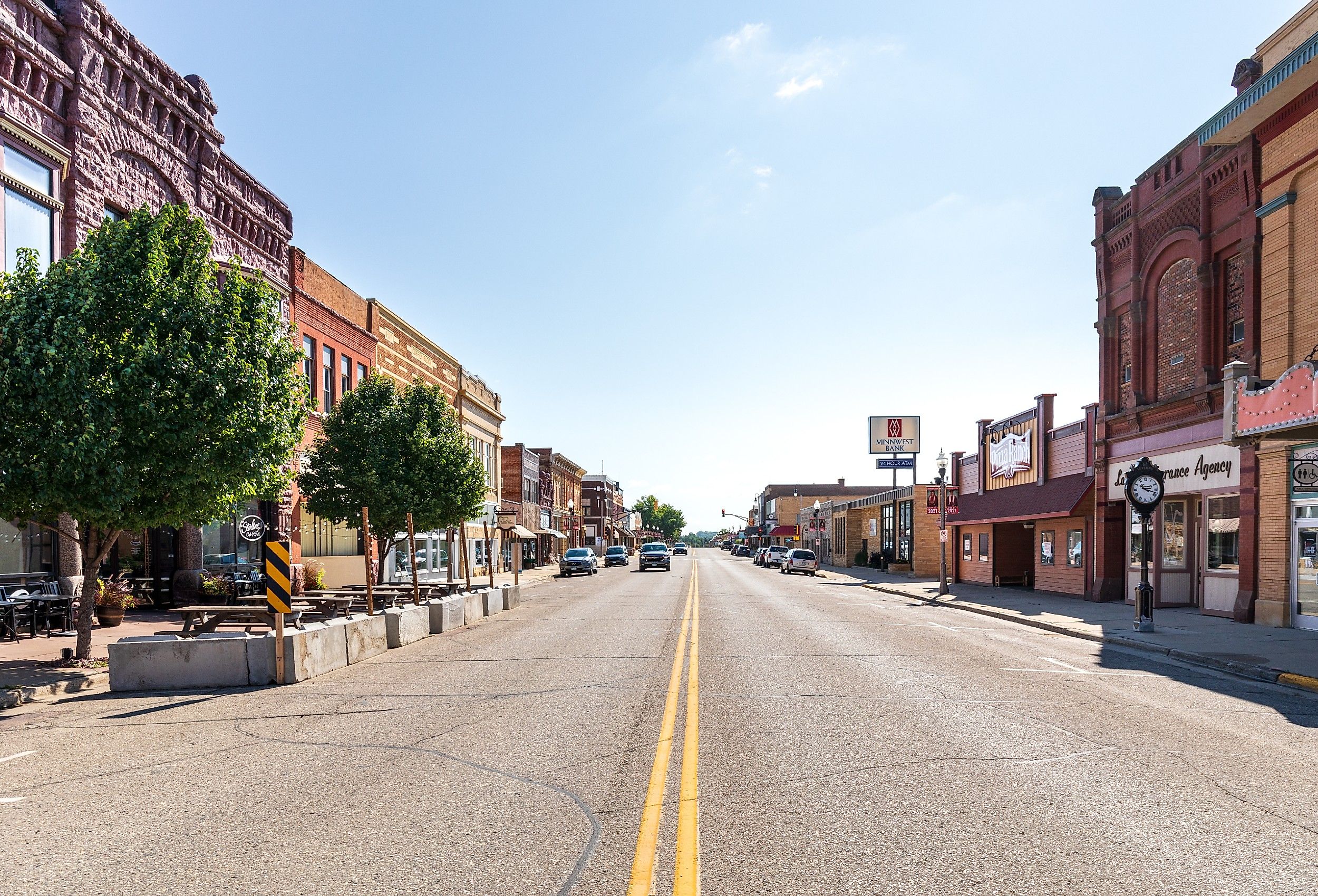 Main Street in Luverne, Minnesota. Image credit Nolichuckyjake via Shutterstock