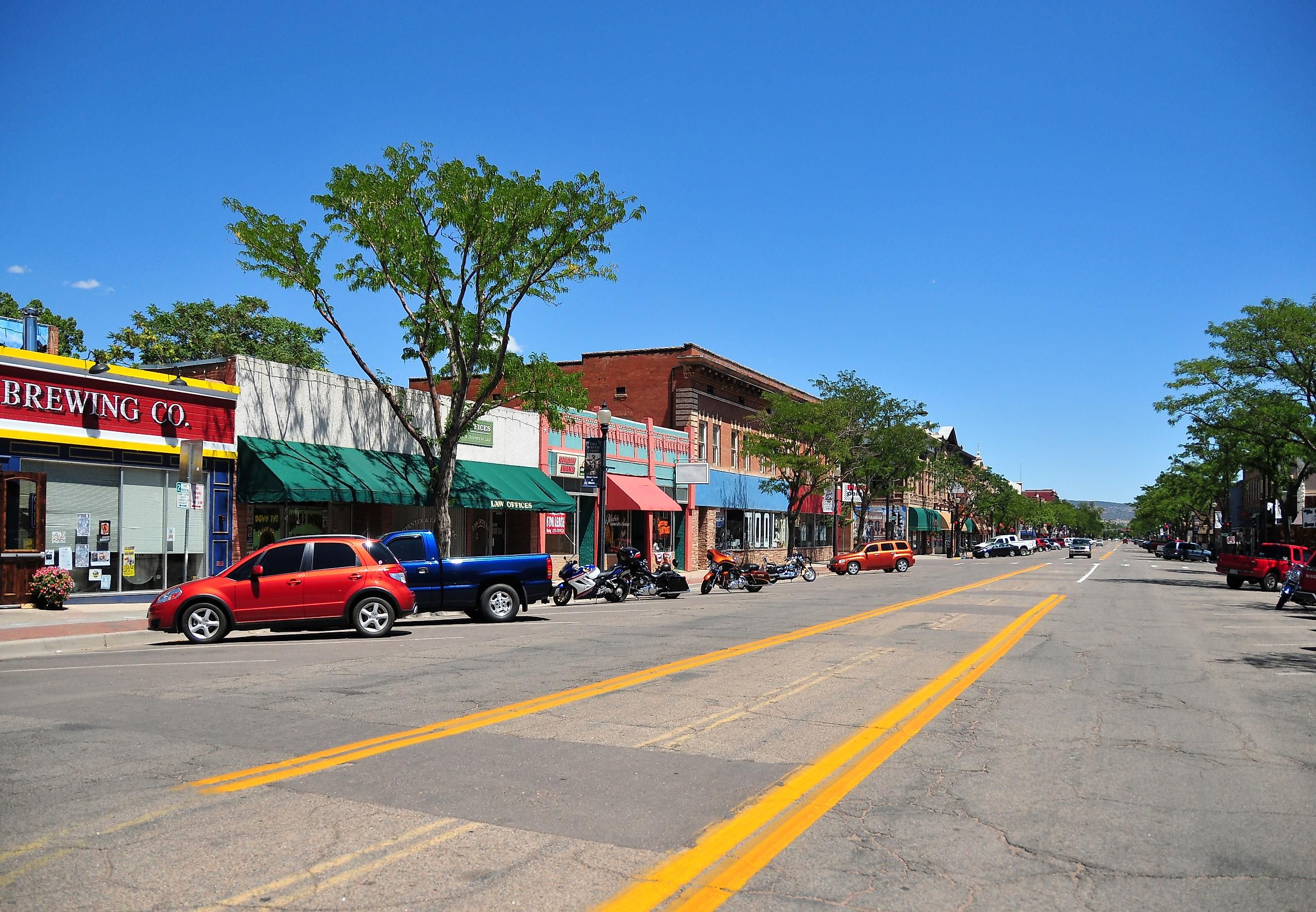 Cañon City - view along Main Street, Colorado