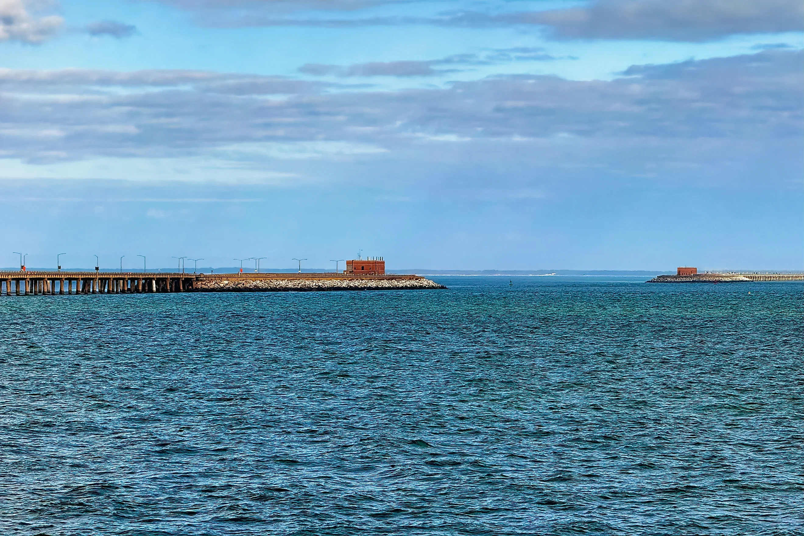 Chesapeake Bay Bridge Tunnel (CBBT), Thimble Shoals Channel Islands, in the Chesapeake Bay
