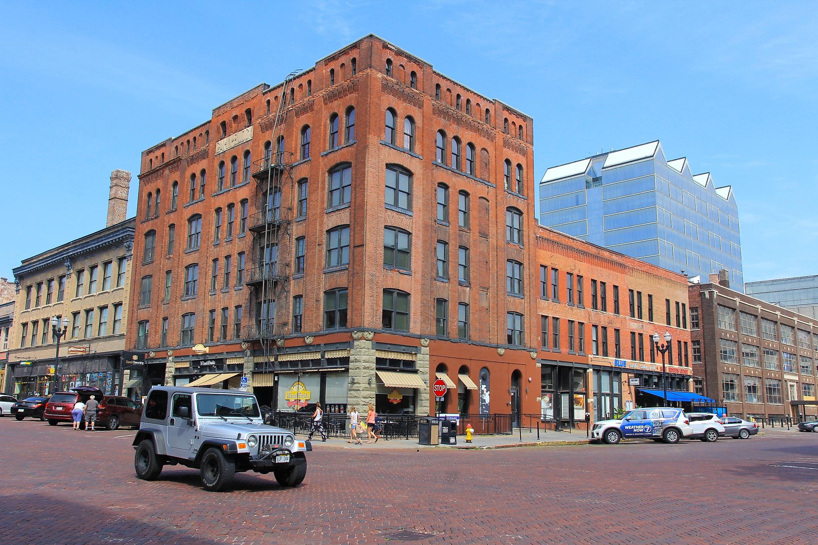 The intersection at the historic Old Market of Omaha. Editorial credit: BUI LE MANH HUNG / Shutterstock.com