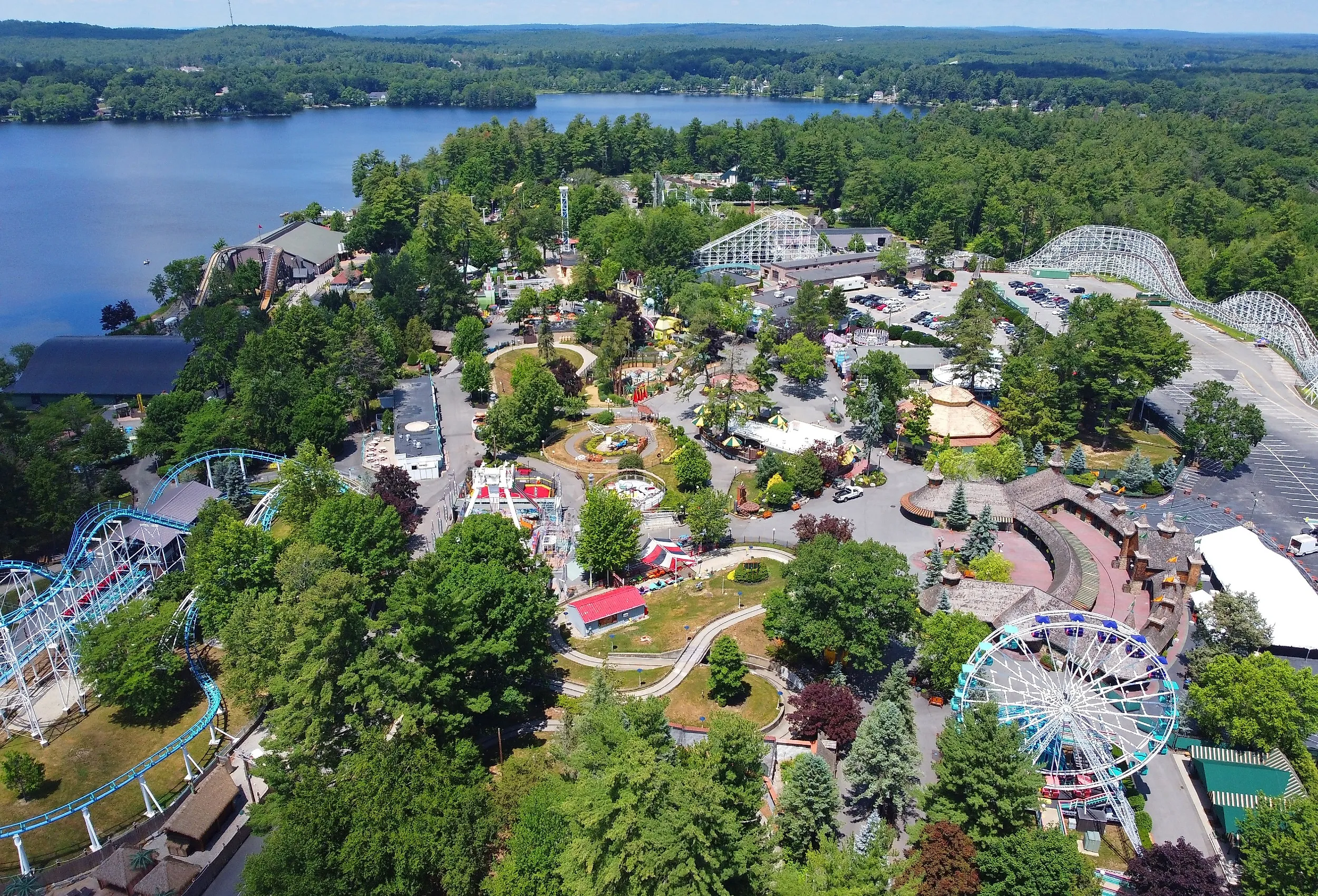 Historic Canobie Lake Park by the Canobie Lake in the town of Salem, New Hampshire.
