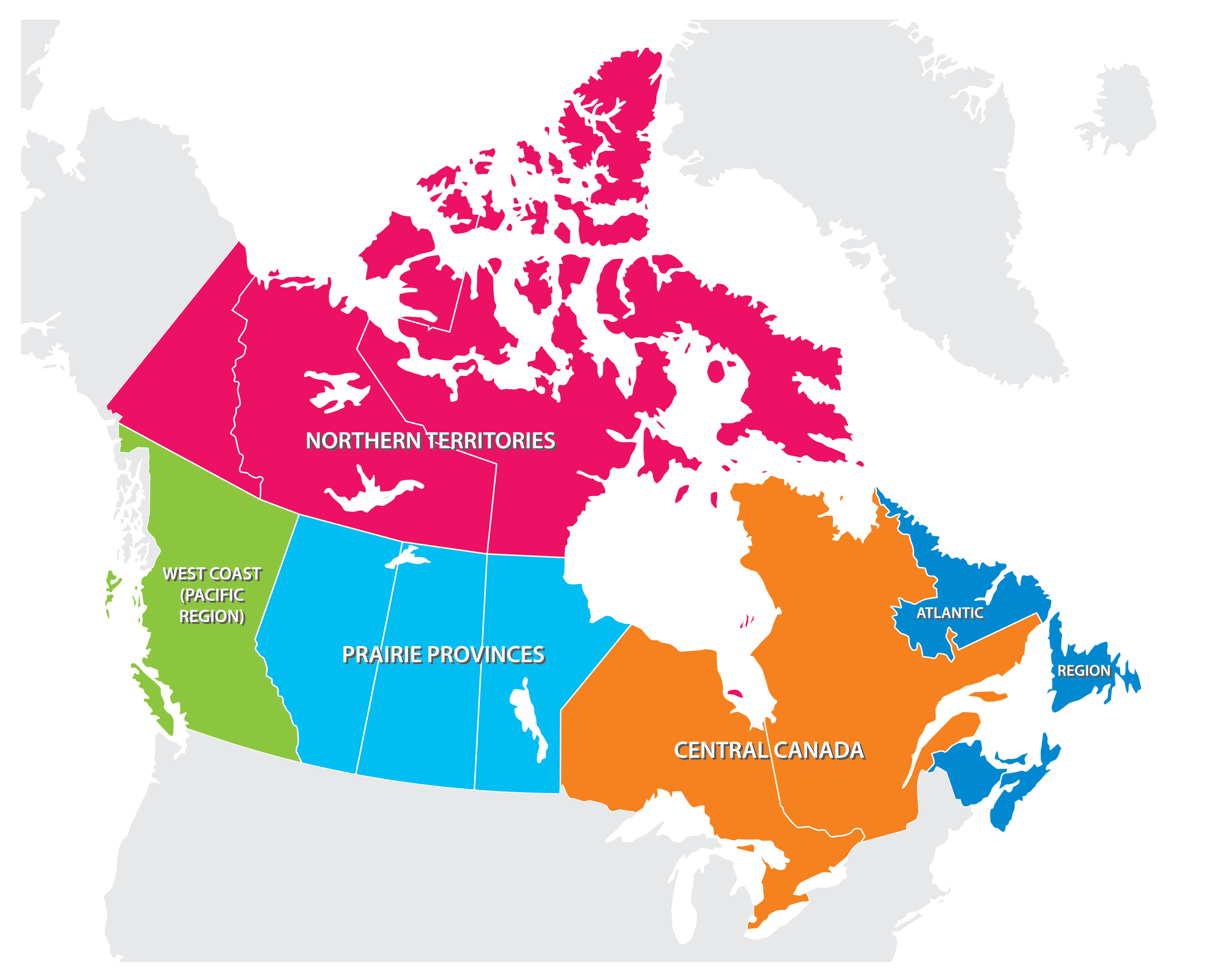 The 5 Regions Of Canada WorldAtlas The 5 Regions Of Canada WorldAtlas