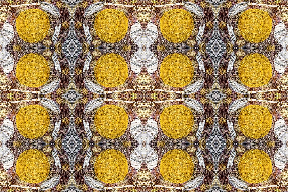 Abstract patterns such as this one are characteristic of the arts and crafts movement.