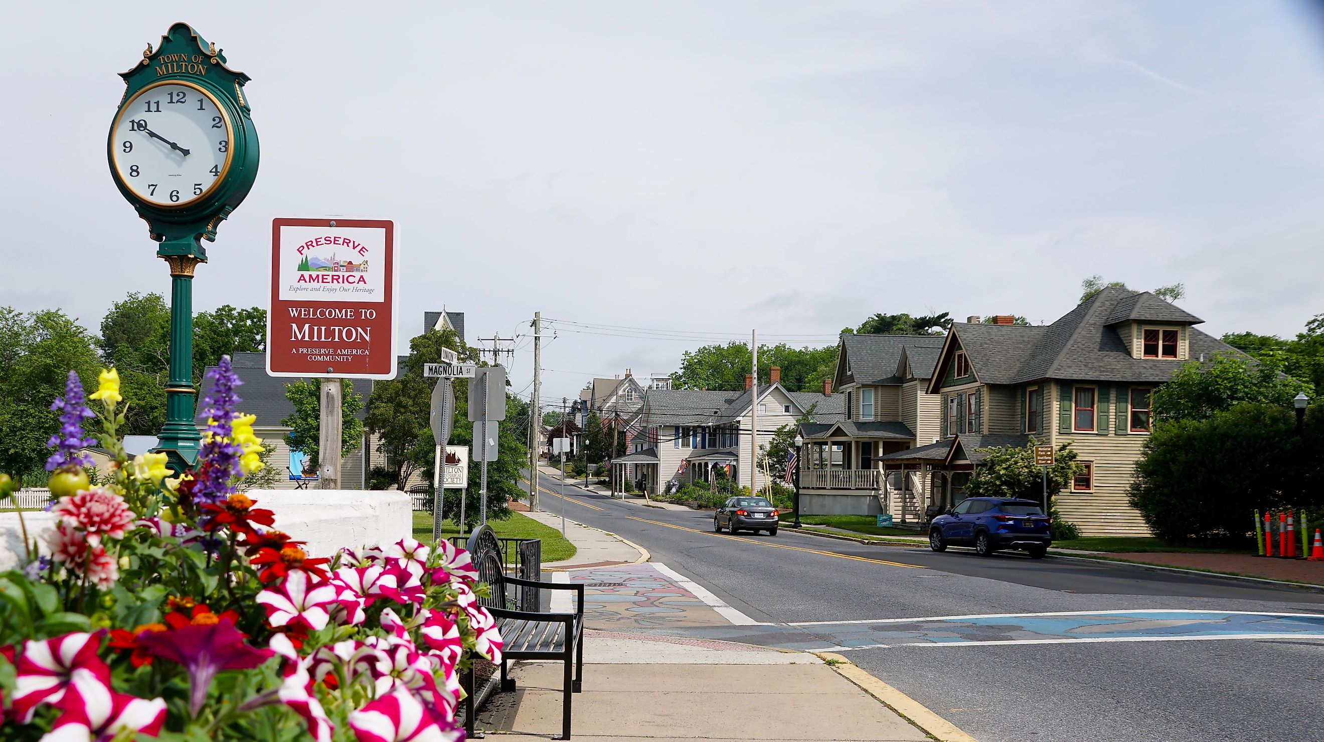 The beautiful town of Milton, Delaware. Editorial credit: Khairil Azhar Junos / Shutterstock.com.