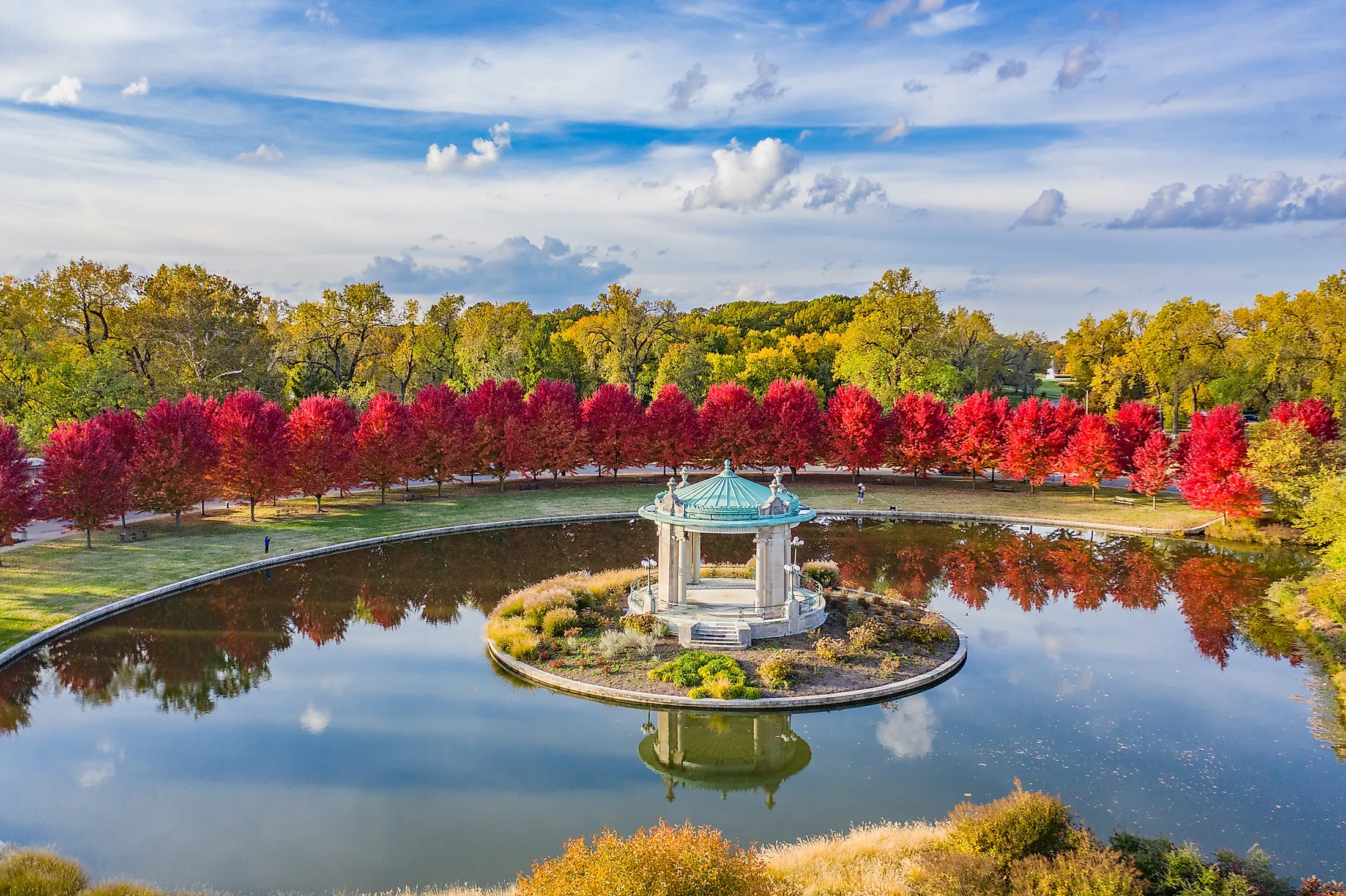 The bandstand at Forest Park, St. Louis.