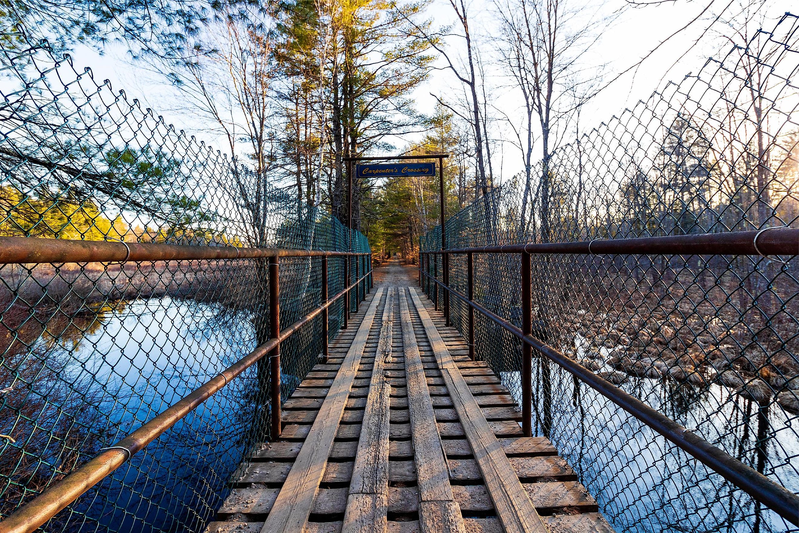 A Crossing Bridge in Sanford, Maine