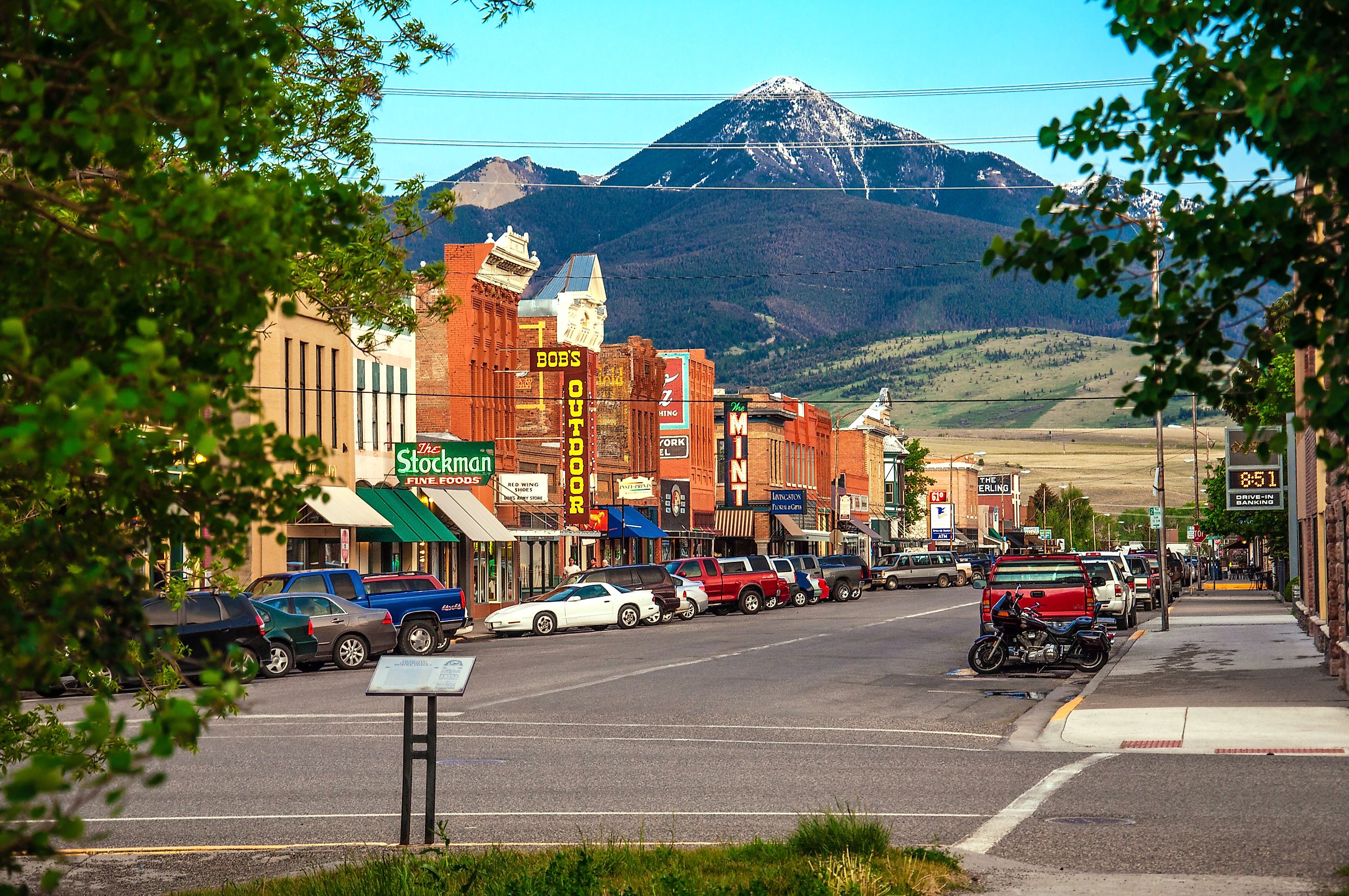Historic centre of Livingston, Montana. Editorial credit: Nick Fox / Shutterstock.com.