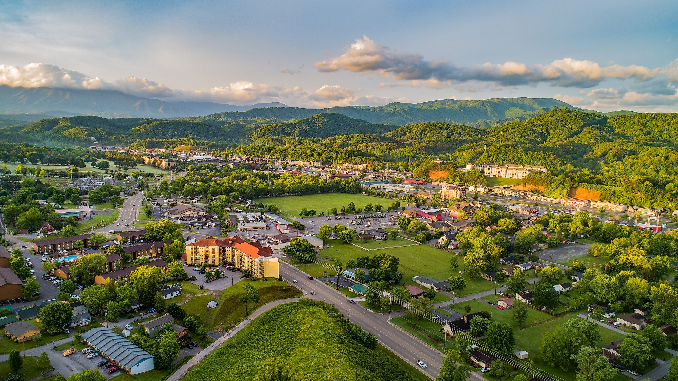 The beautiful town of Pigeon Gorge, Tennessee.