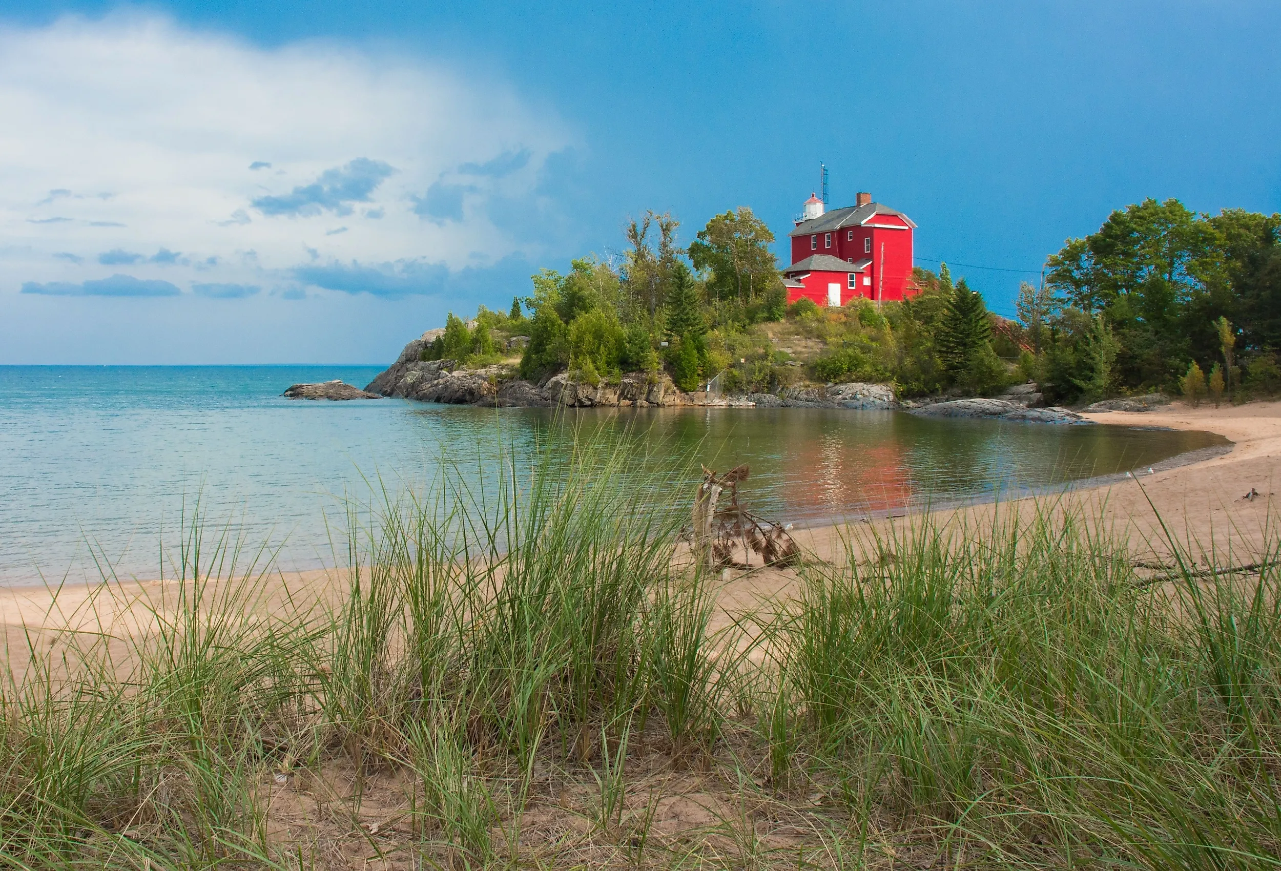Marquette Harbor Lighthouse, in McCarty's Cove. Marquette, MI.