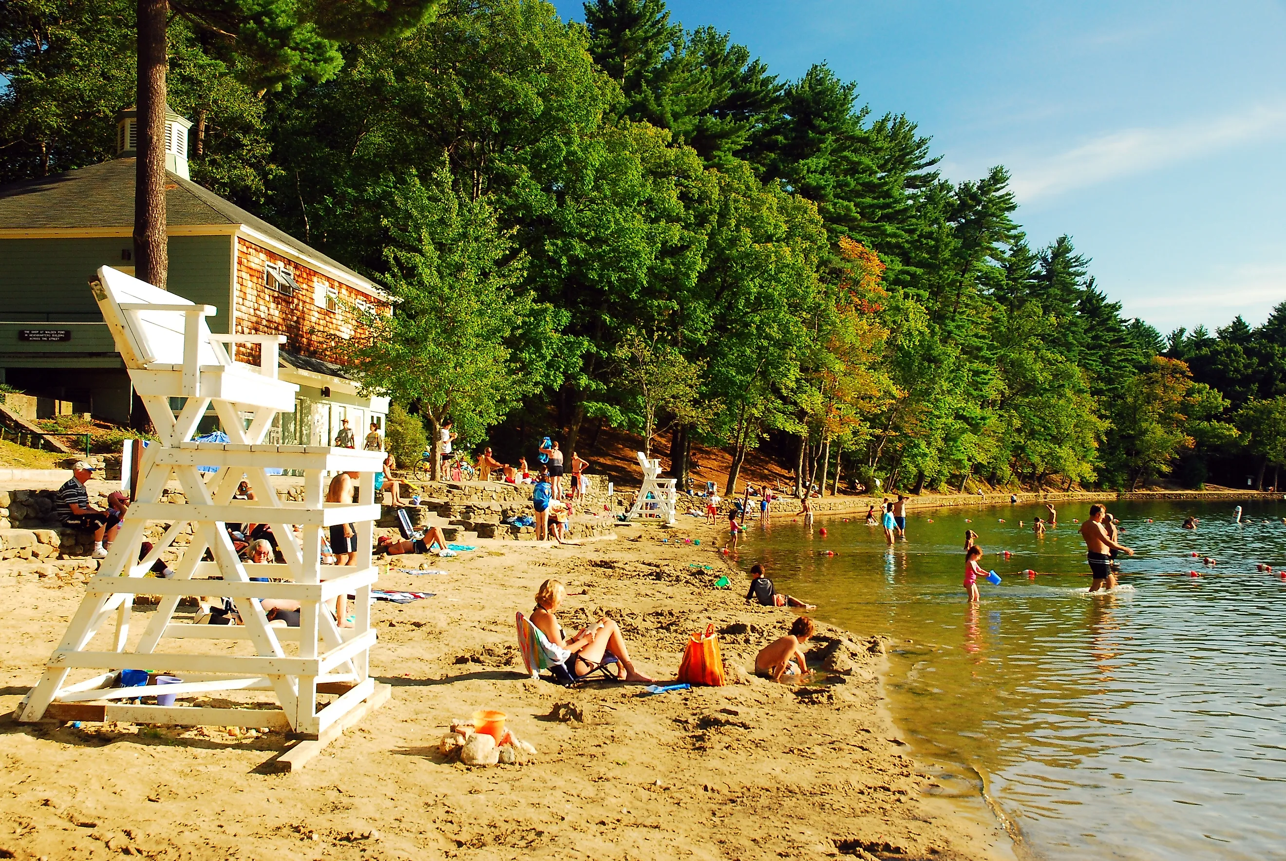 Walden Pond in Concord, Massachusetts. Image credit: James Kirkikis / Shutterstock.com.