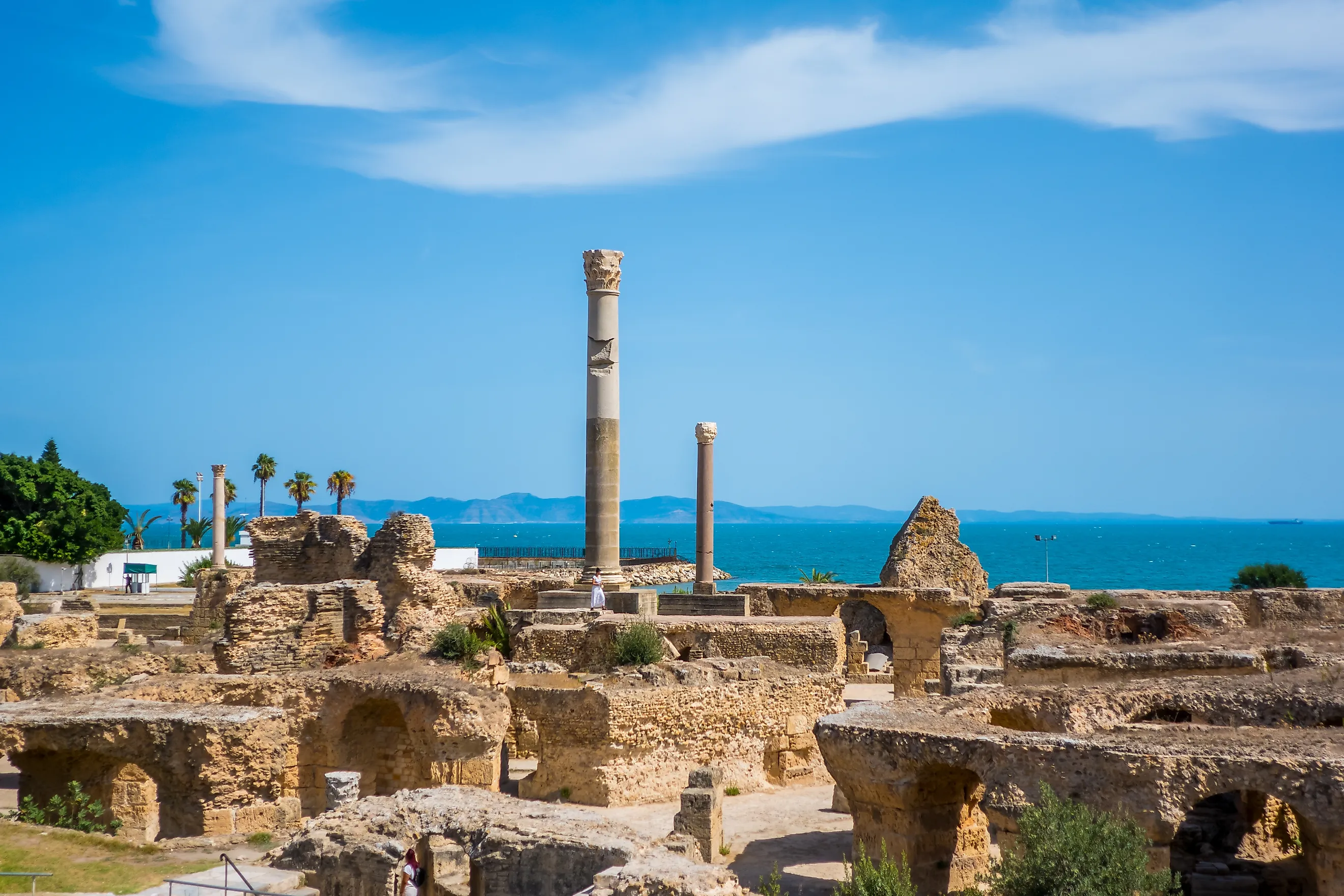 The stunning Antoninus within the Carthage Ruin Complex in Tunisia.