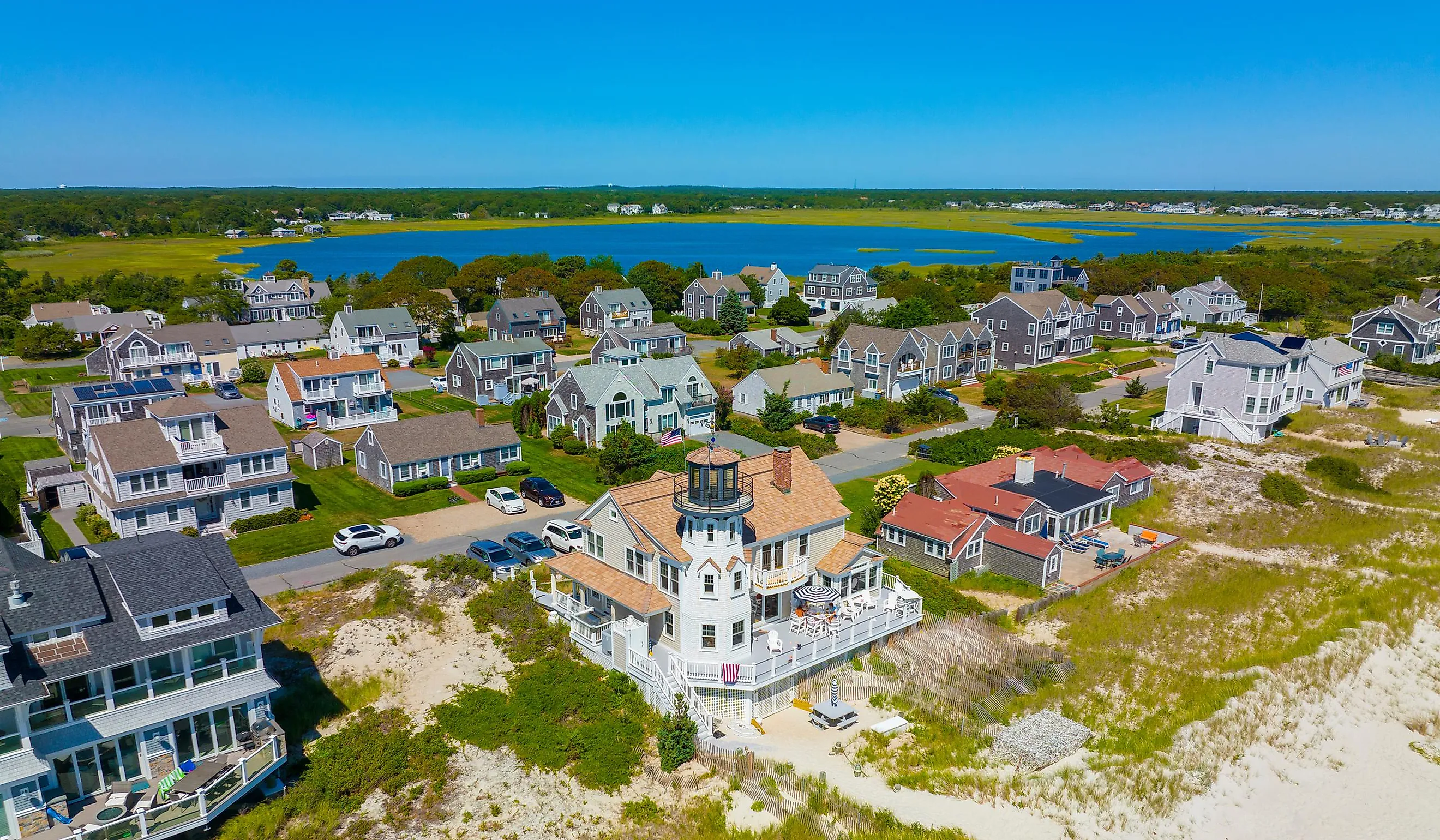  Overlooking West Yarmouth, Cape Cod, Massachusetts.