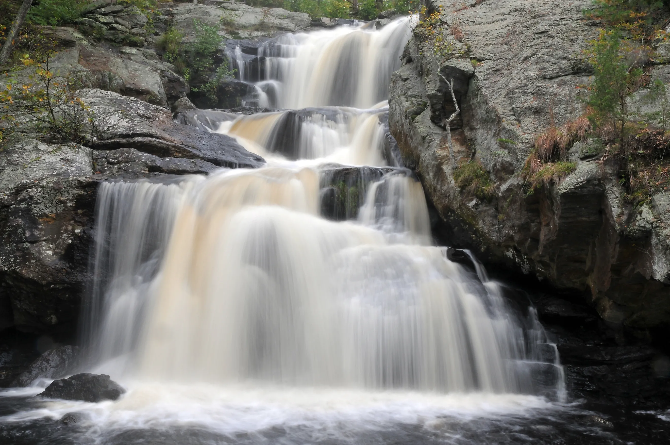 Chapman Falls in Devil's Hopyard State Park in East Haddam, Connecticut