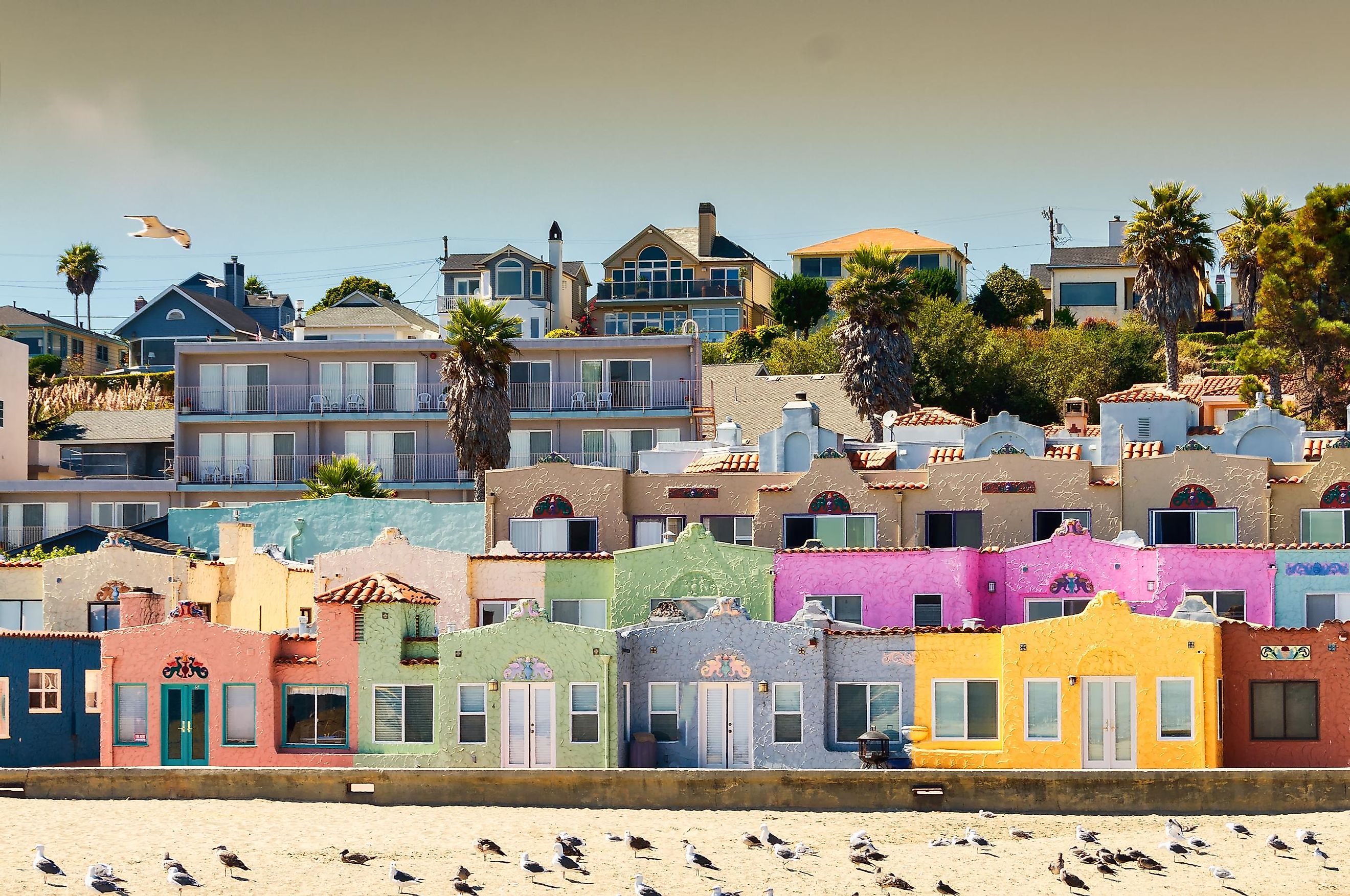 Colorful residential development in Capitola, California