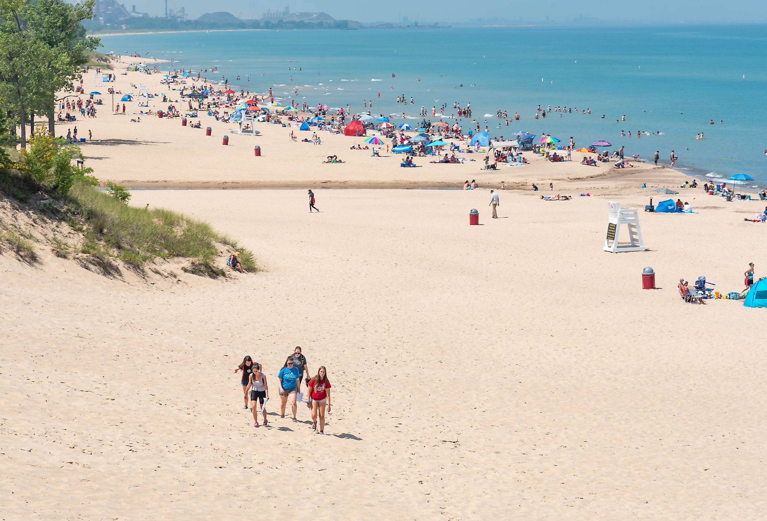 Indiana Dunes State Beach, Lake Michigan. Image credit HPK Images via Shutterstock