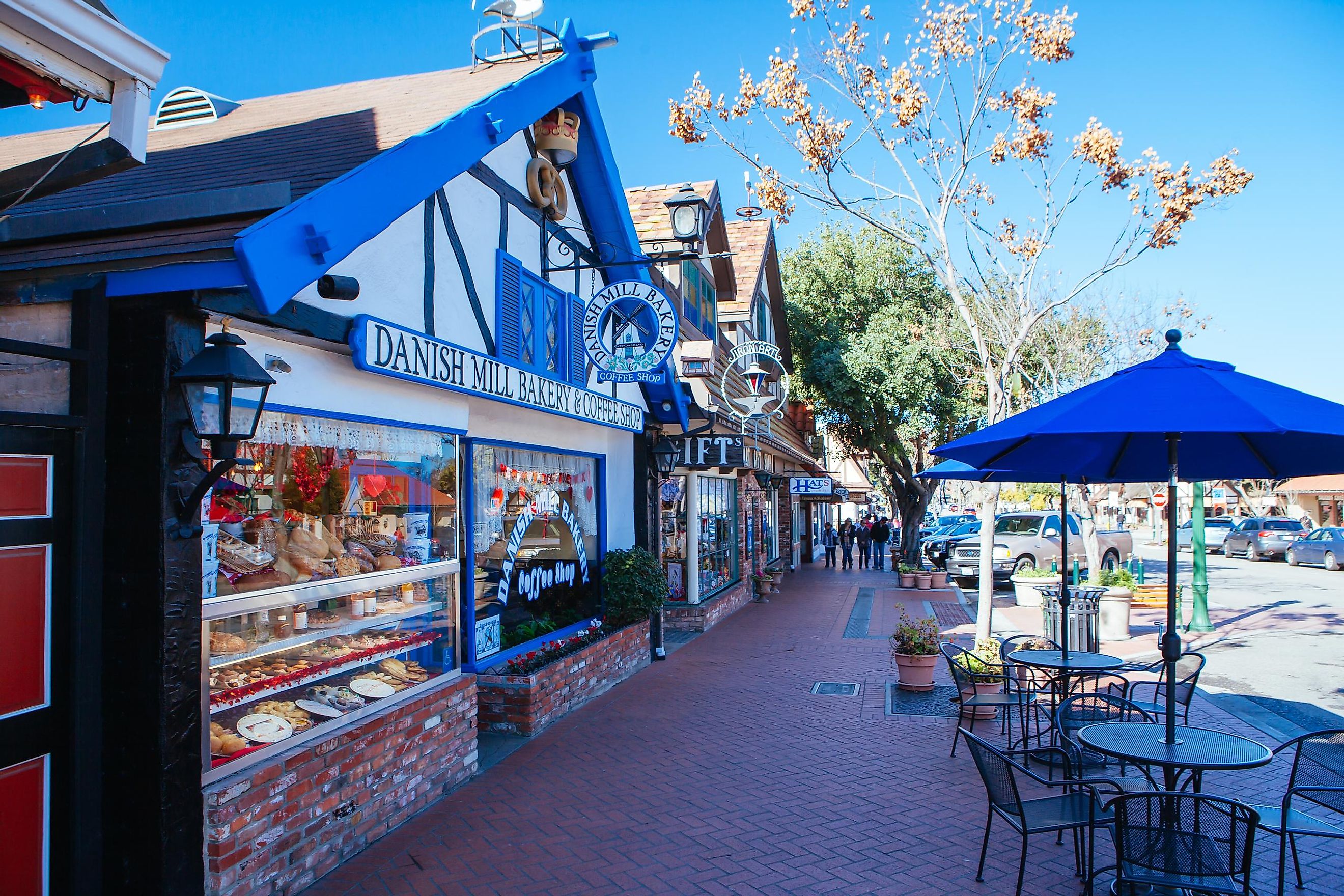 The eclectic and popular Danish styled town of Solvang in California